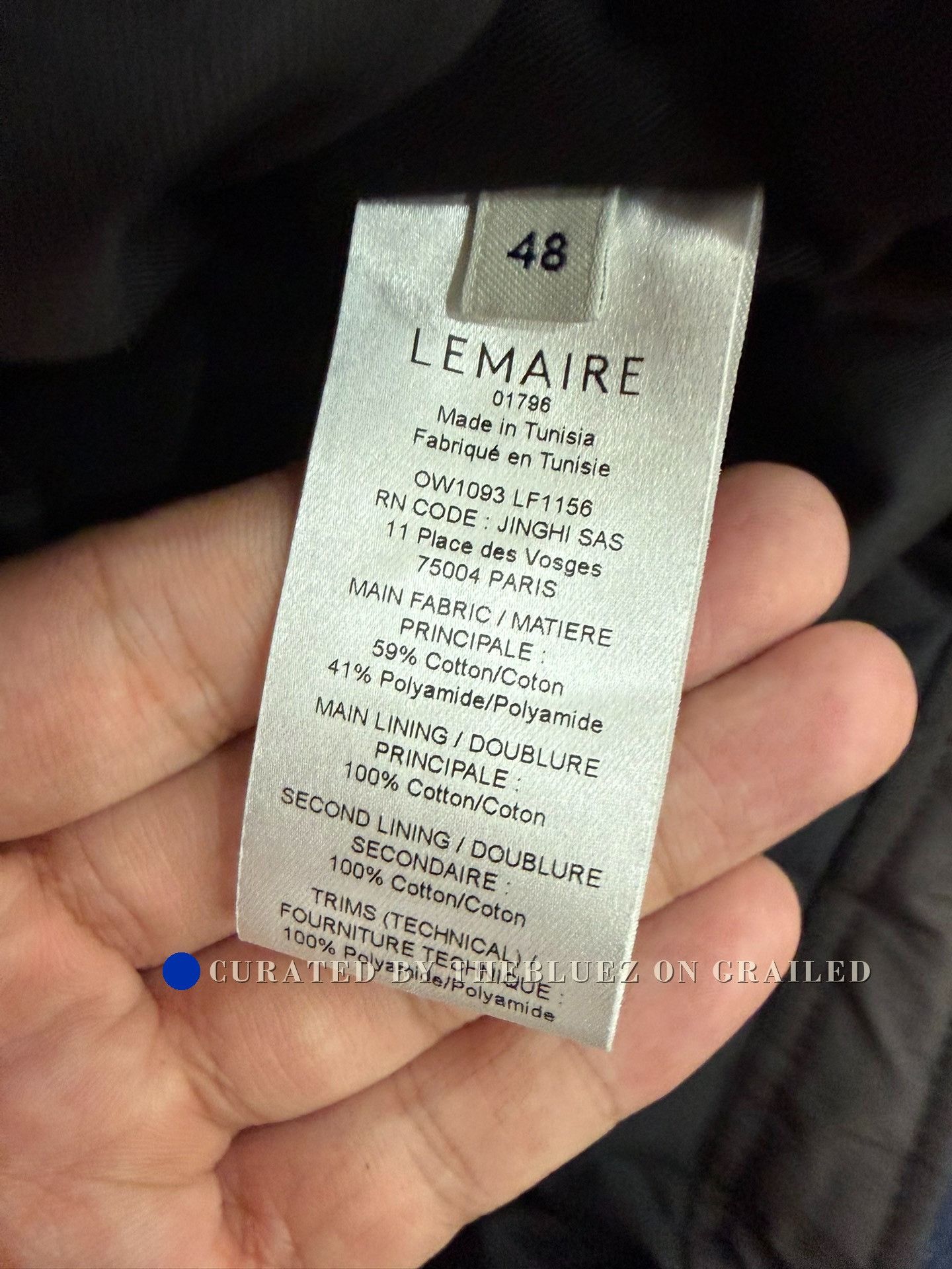 Lemaire Lemaire Men's Dropped Shoulder Hooded Jacket Size US M / EU 48-50 / 2 - 4 Thumbnail
