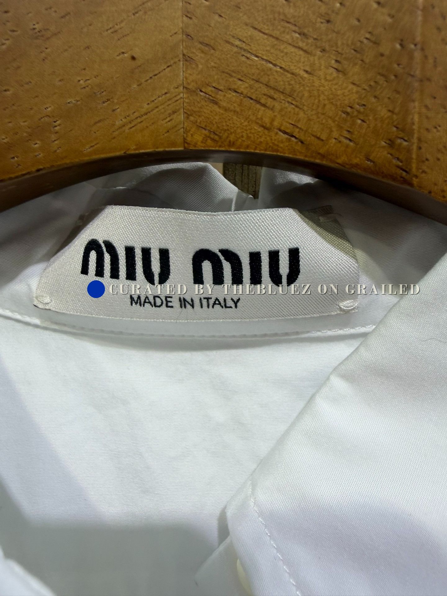 Miu Miu Miumiu White Embroidered Shirt Size S / US 4 / IT 40 - 4 Thumbnail