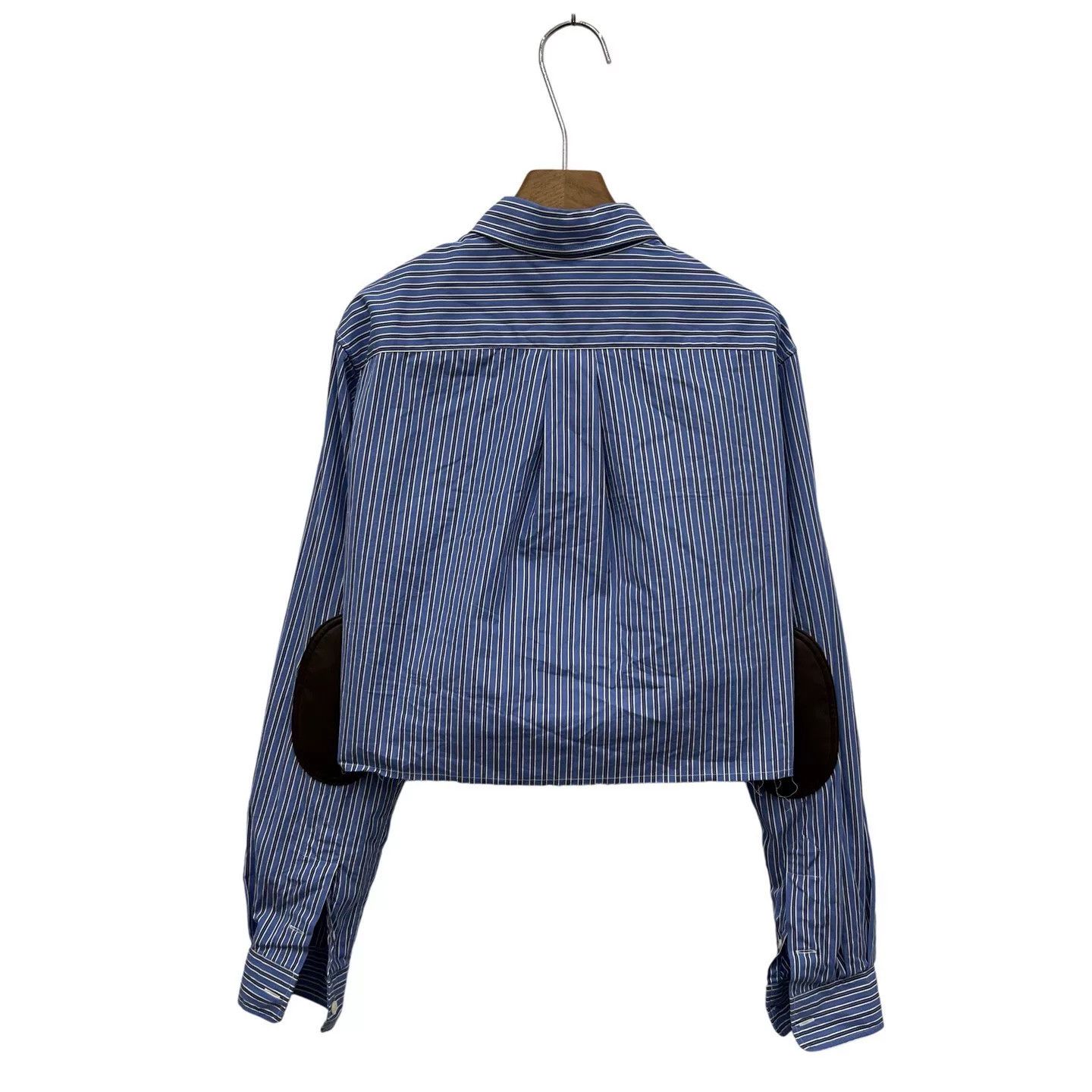 Miu Miu Miu Miu Blue White Striped Shirt Size S / US 4 / IT 40 - 4 Thumbnail