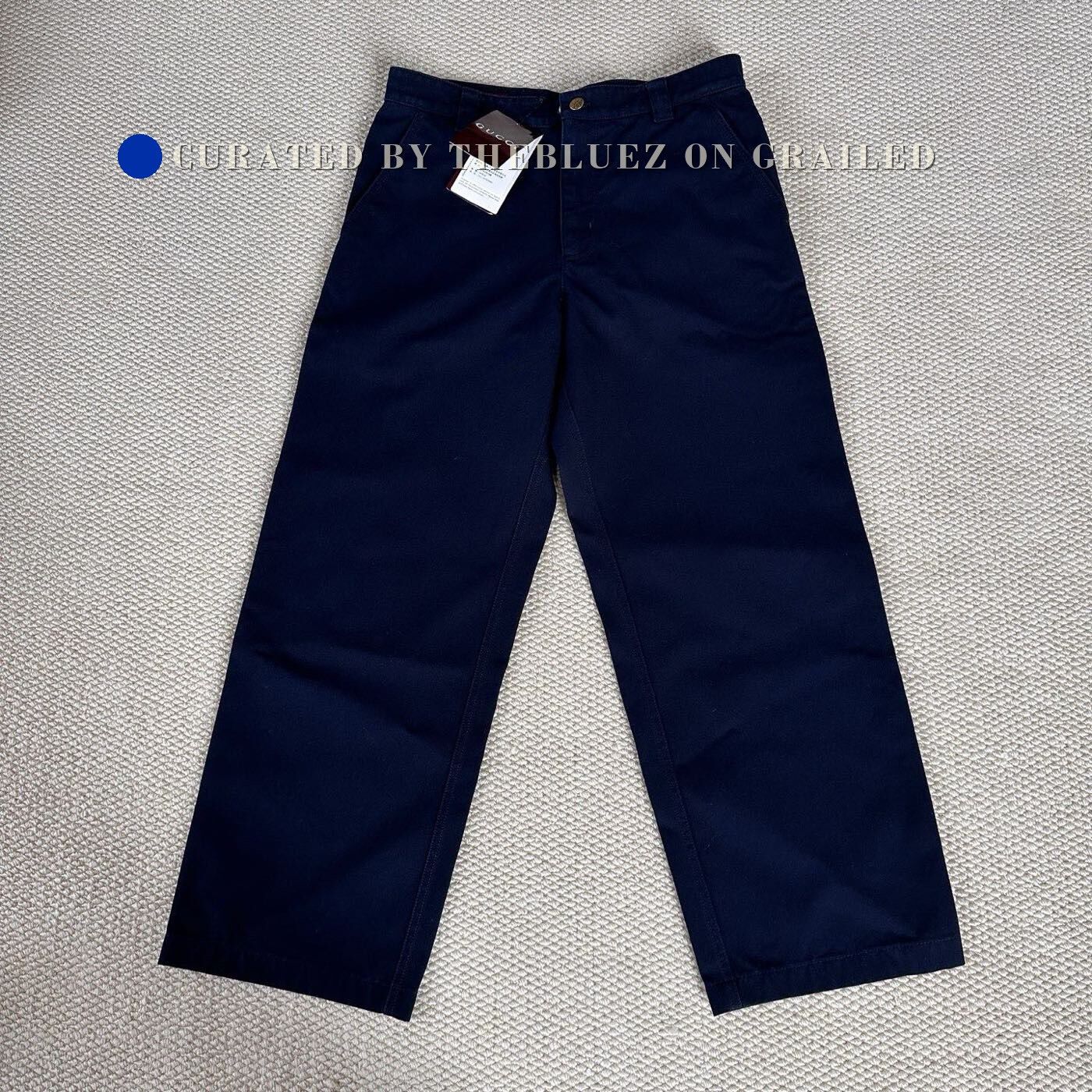 Gucci Gucci 2025 Navy GG Denim Work Pants Size US 30 / EU 46 - 2 Thumbnail