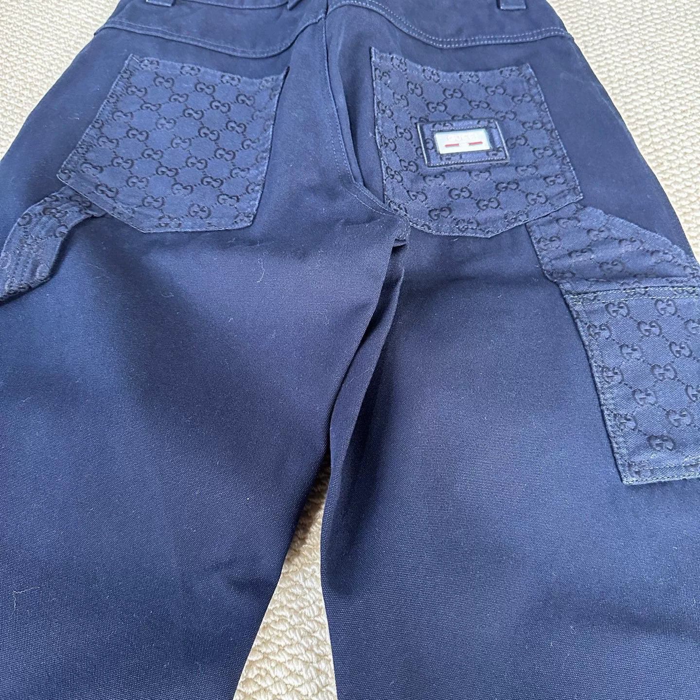 Gucci Gucci 2025 Navy GG Denim Work Pants Size US 30 / EU 46 - 3 Thumbnail
