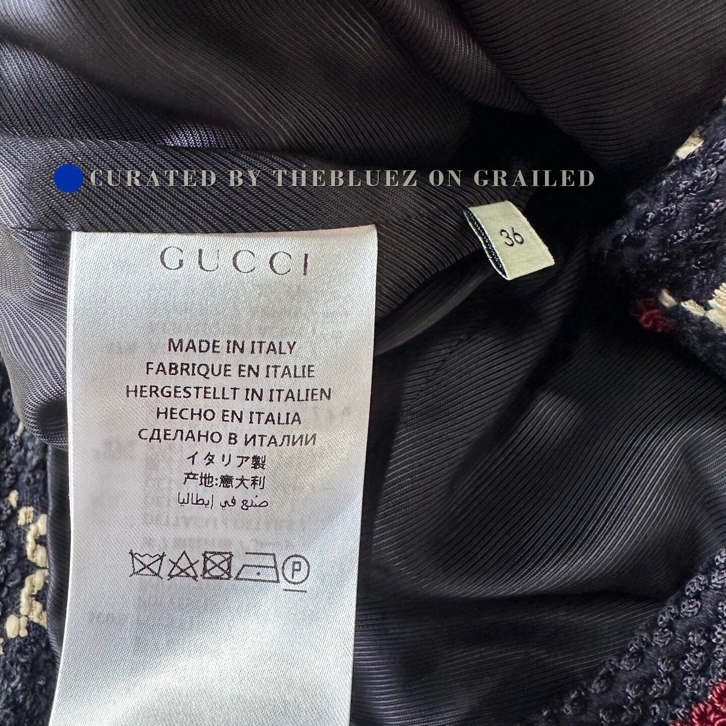 Gucci Gucci Logo Embroidery All-Over Print Lapel Coat Size XS / US 0-2 / IT 36-38 - 4 Thumbnail