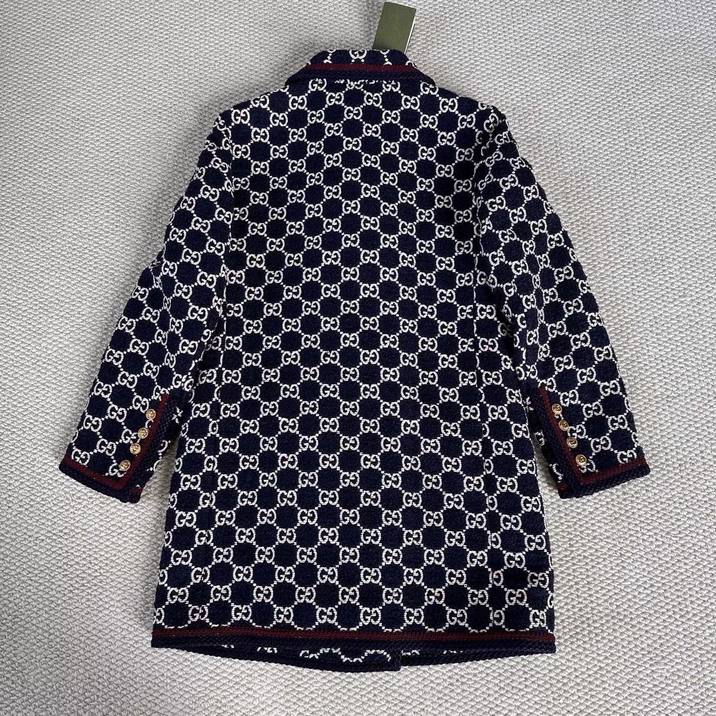 Gucci Gucci Logo Embroidery All-Over Print Lapel Coat Size XS / US 0-2 / IT 36-38 - 2 Thumbnail