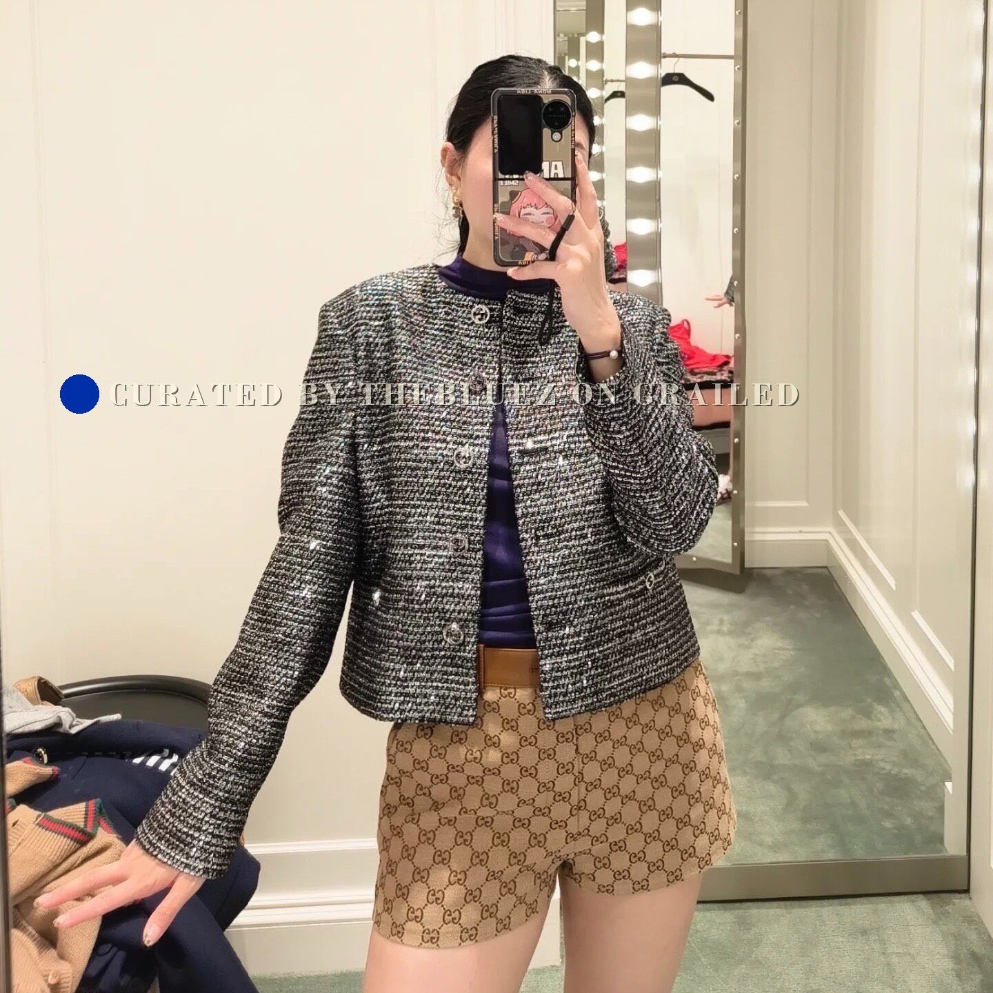 Gucci Gucci 2025 Striped Tweed Short Jacket Size XS / US 0-2 / IT 36-38 - 8 Thumbnail