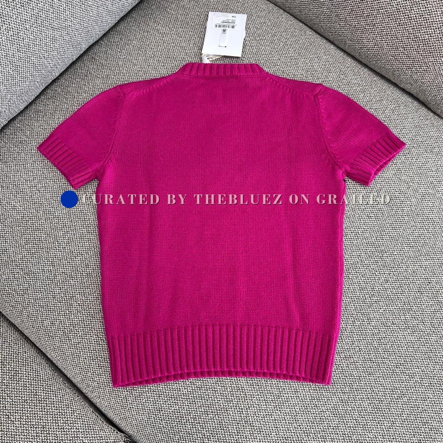 Dior Dior Lucky Star Letter Logo Knit Short-Sleeve Size XXS / US 00 / IT 34 - 2 Thumbnail