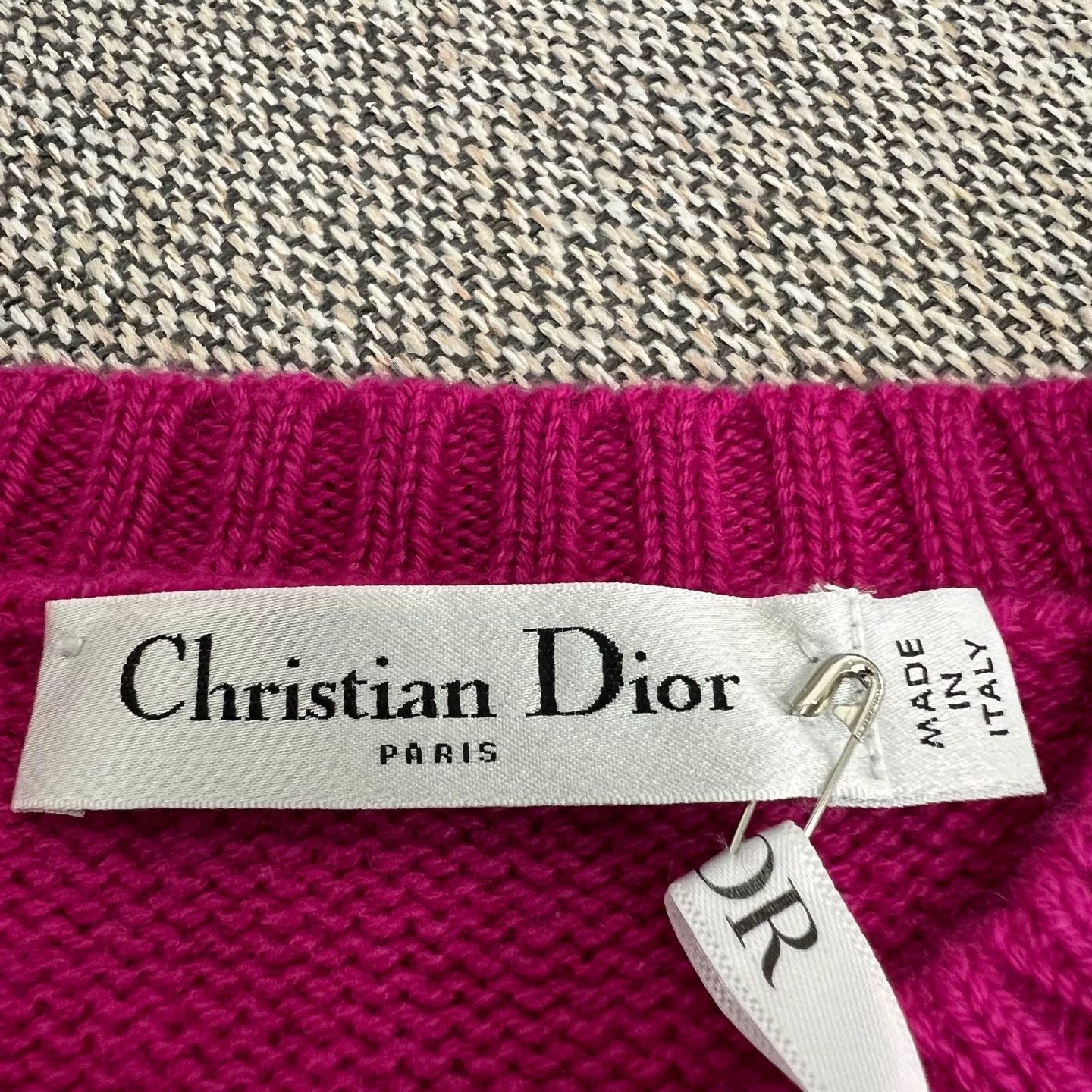 Dior Dior Lucky Star Letter Logo Knit Short-Sleeve Size XXS / US 00 / IT 34 - 3 Thumbnail