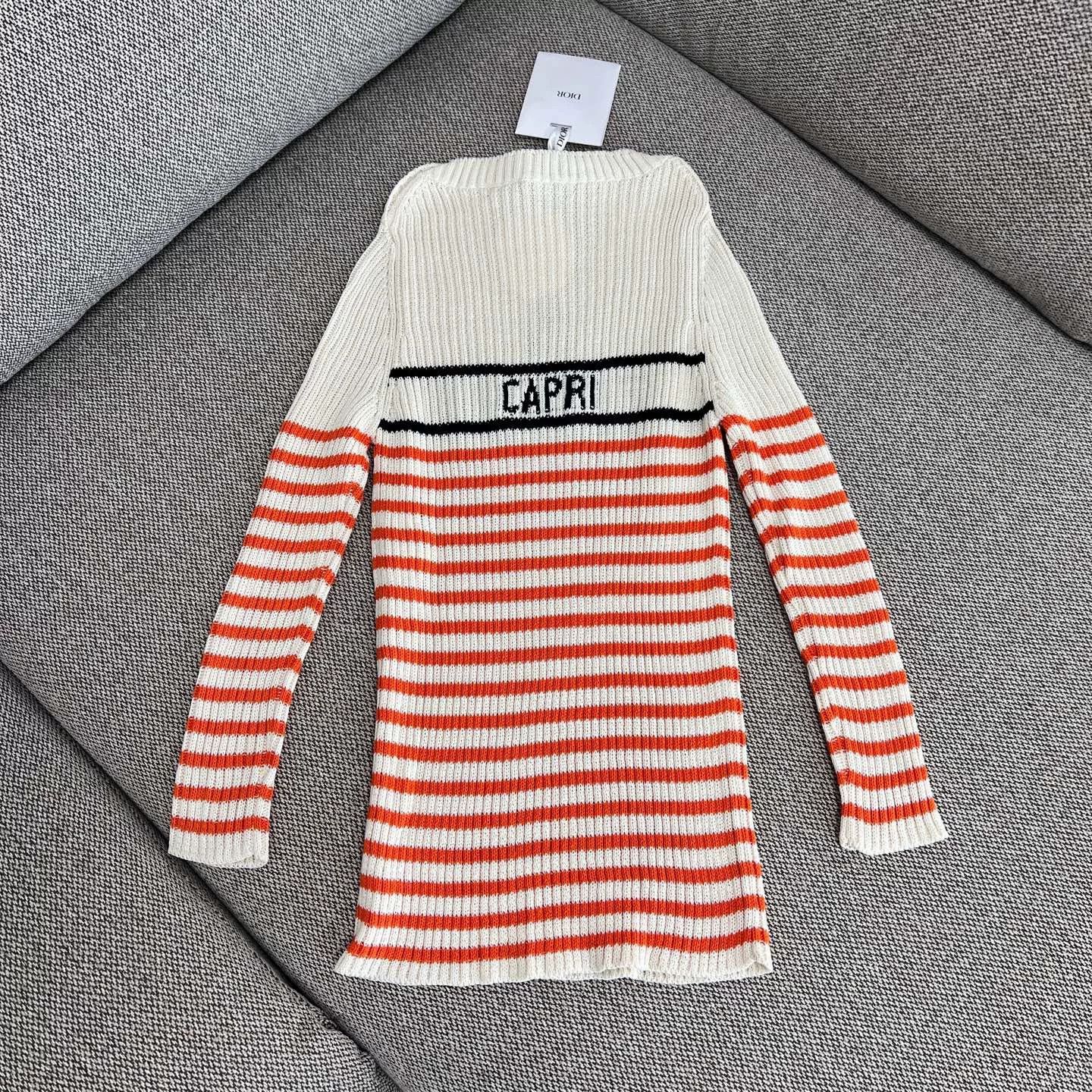 Dior Dior Lucky Star Stripe Cotton Knit Sweater Size XS / US 0-2 / IT 36-38 - 2 Thumbnail