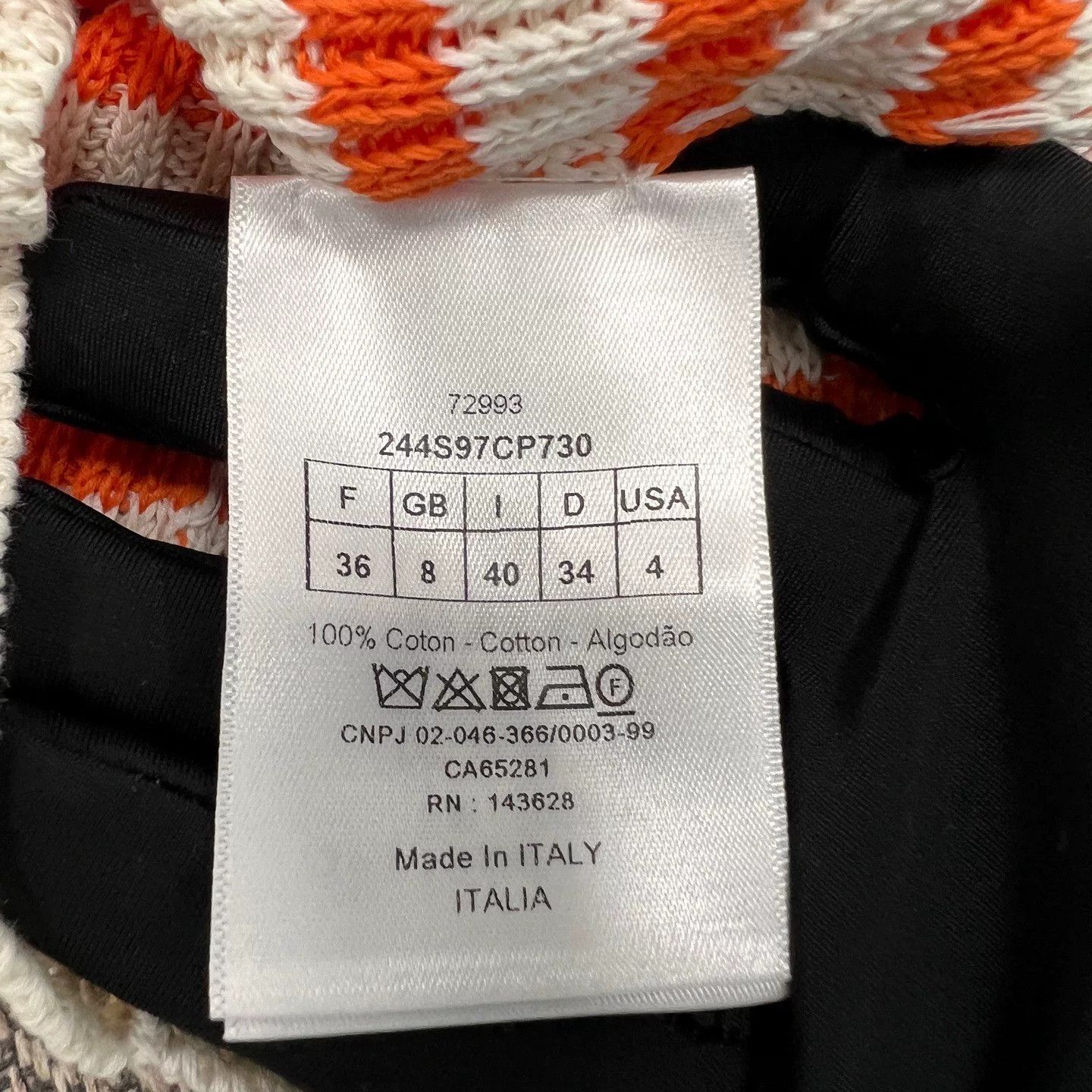 Dior Dior Lucky Star Stripe Cotton Knit Sweater Size XS / US 0-2 / IT 36-38 - 4 Thumbnail