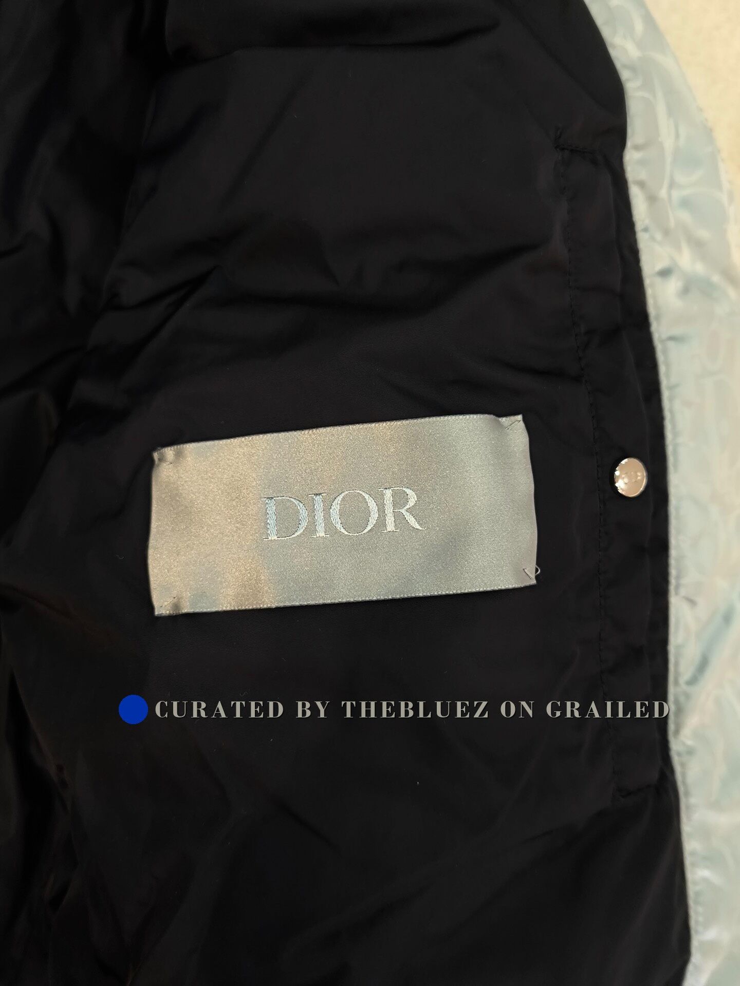 Dior Dior Cyan Logo Print Hooded Zip Jacket Size US S / EU 44-46 / 1 - 3 Thumbnail
