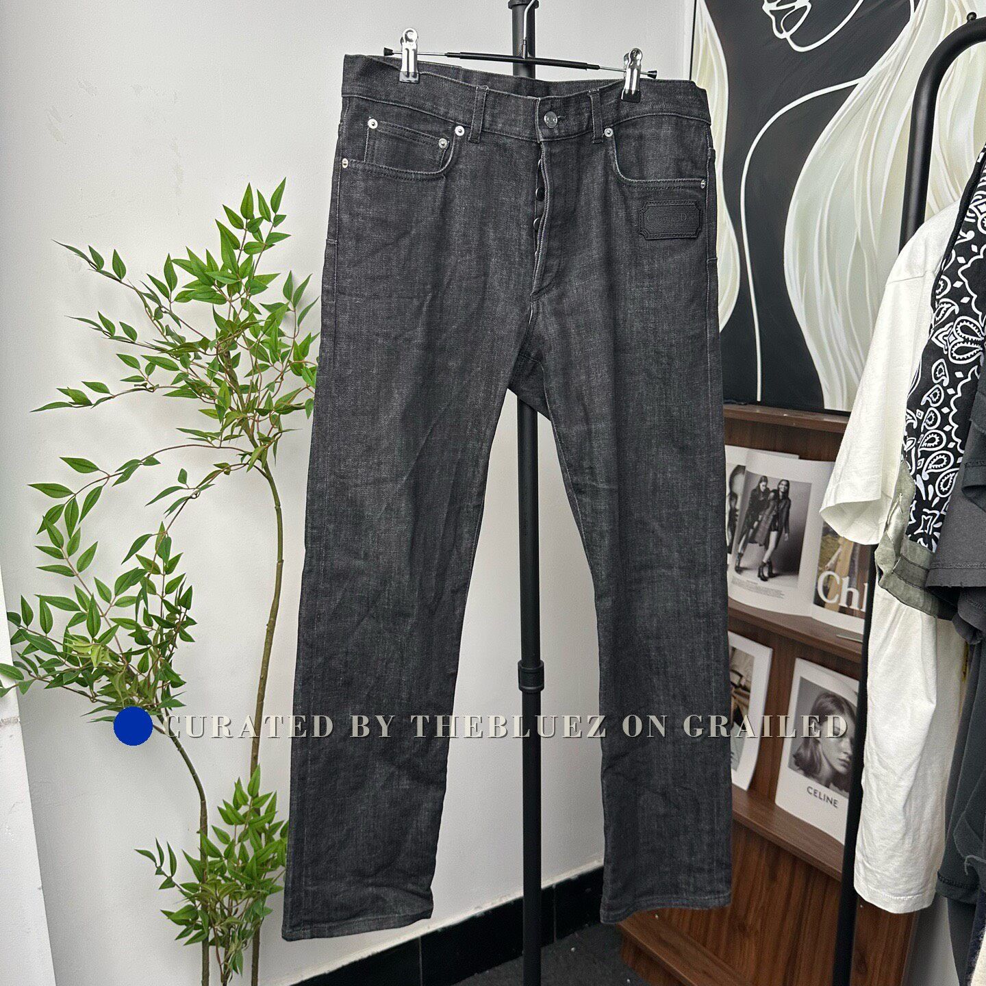 Dior DIOR Classic Washed Logo Slogan Jeans Size US 32 / EU 48 - 2 Thumbnail