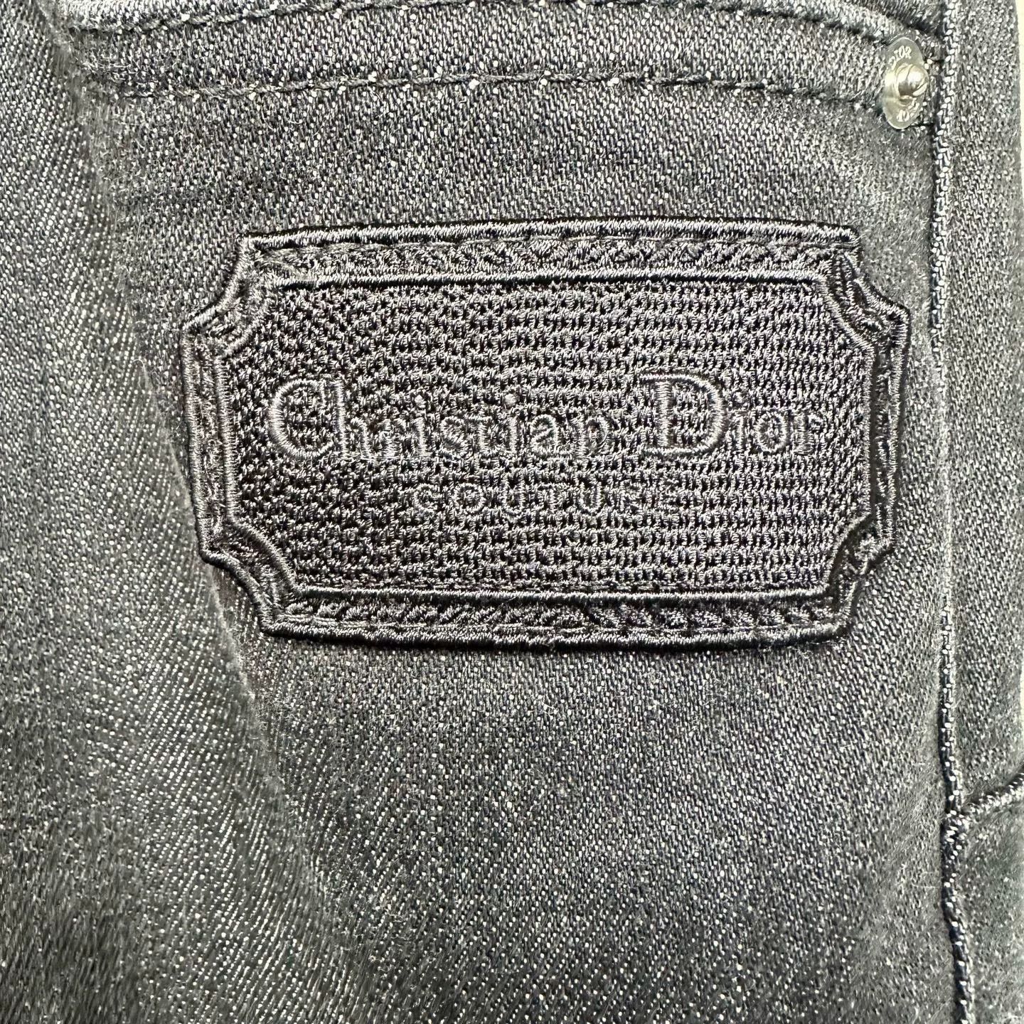 Dior DIOR Classic Washed Logo Slogan Jeans Size US 32 / EU 48 - 3 Thumbnail