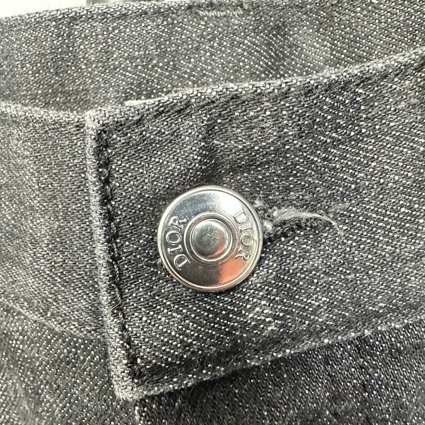 Dior DIOR Classic Washed Logo Slogan Jeans Size US 32 / EU 48 - 4 Thumbnail