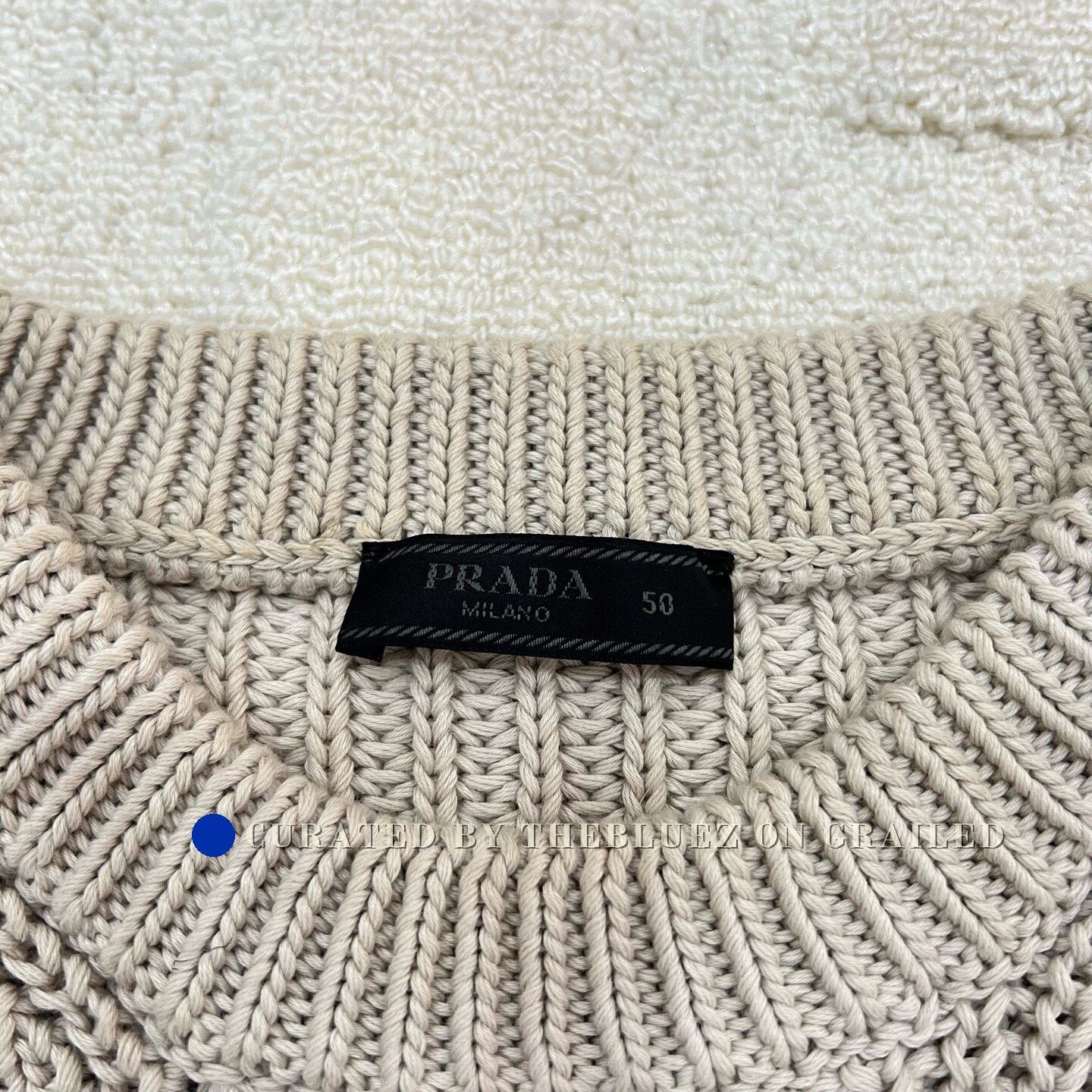 Prada Prada Logo Thick Knit Sweater Size US M / EU 48-50 / 2 - 4 Thumbnail