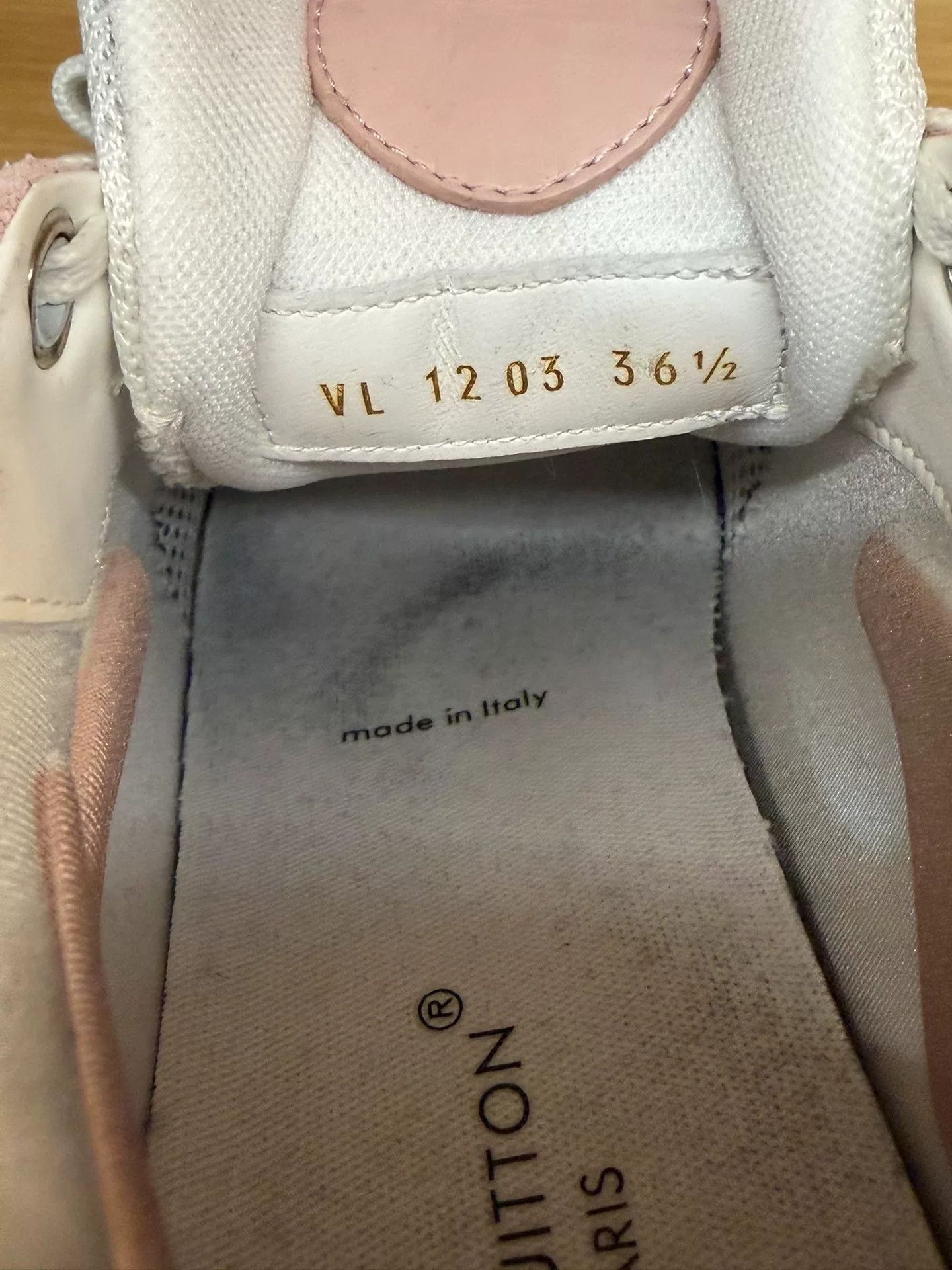 Louis Vuitton LV Run55 Pink Platform Sneakers Size US 5.5 / IT 35.5 - 5 Thumbnail