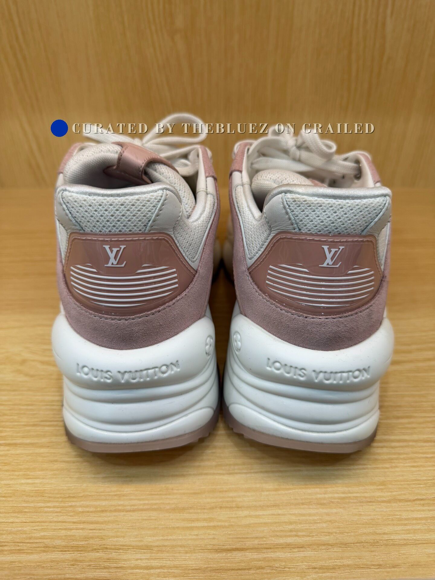 Louis Vuitton LV Run55 Pink Platform Sneakers Size US 5.5 / IT 35.5 - 3 Thumbnail