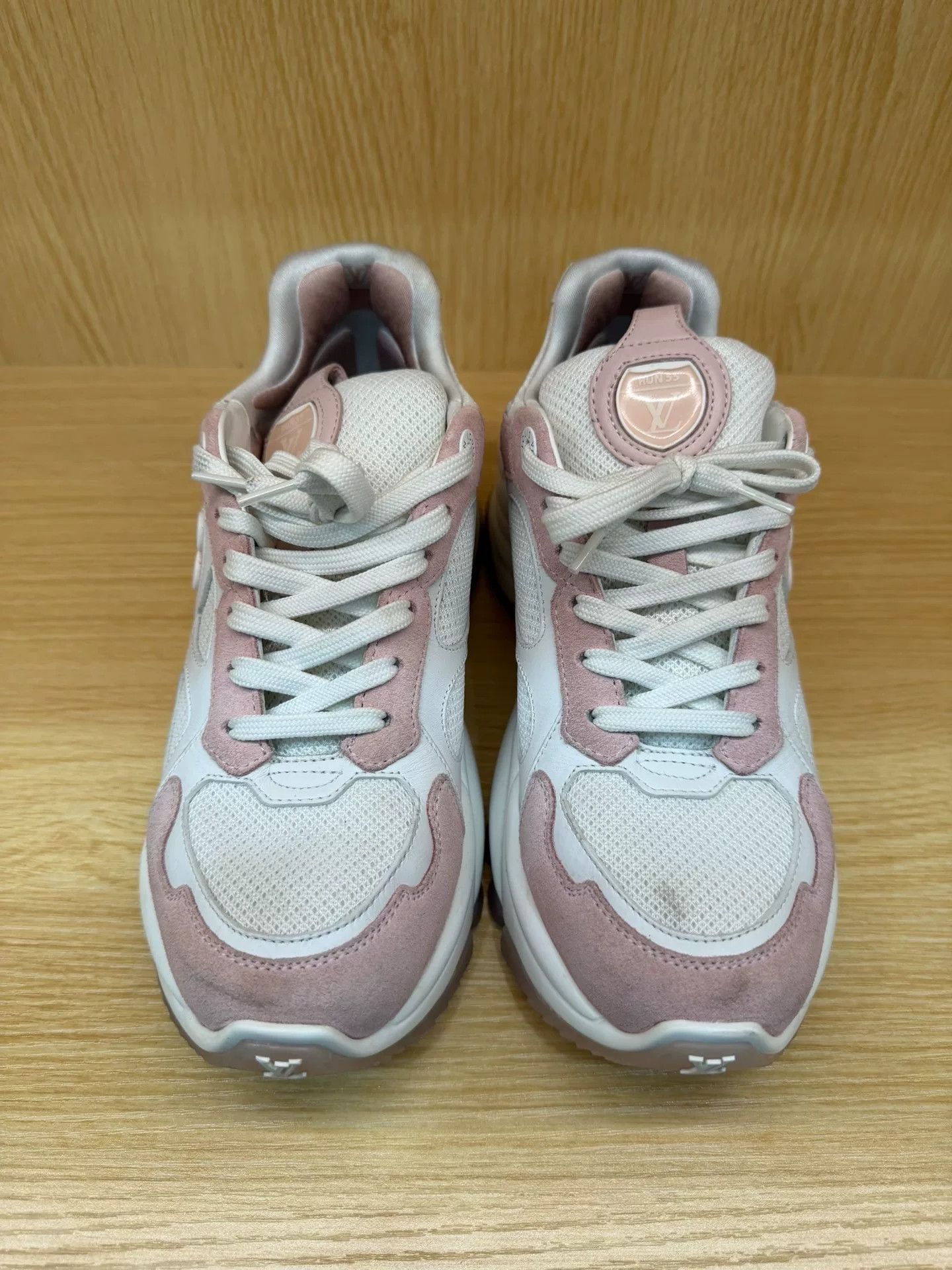 Louis Vuitton LV Run55 Pink Platform Sneakers Size US 5.5 / IT 35.5 - 2 Thumbnail