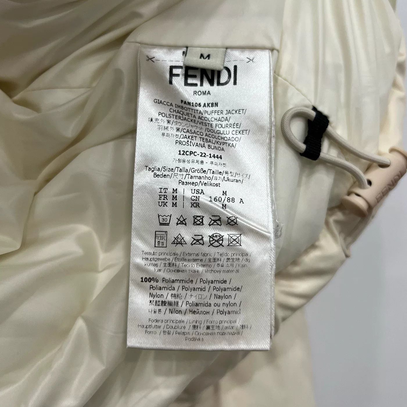 Fendi Fendi Beige Hooded Down Jacket Size M / US 6-8 / IT 42-44 - 5 Thumbnail