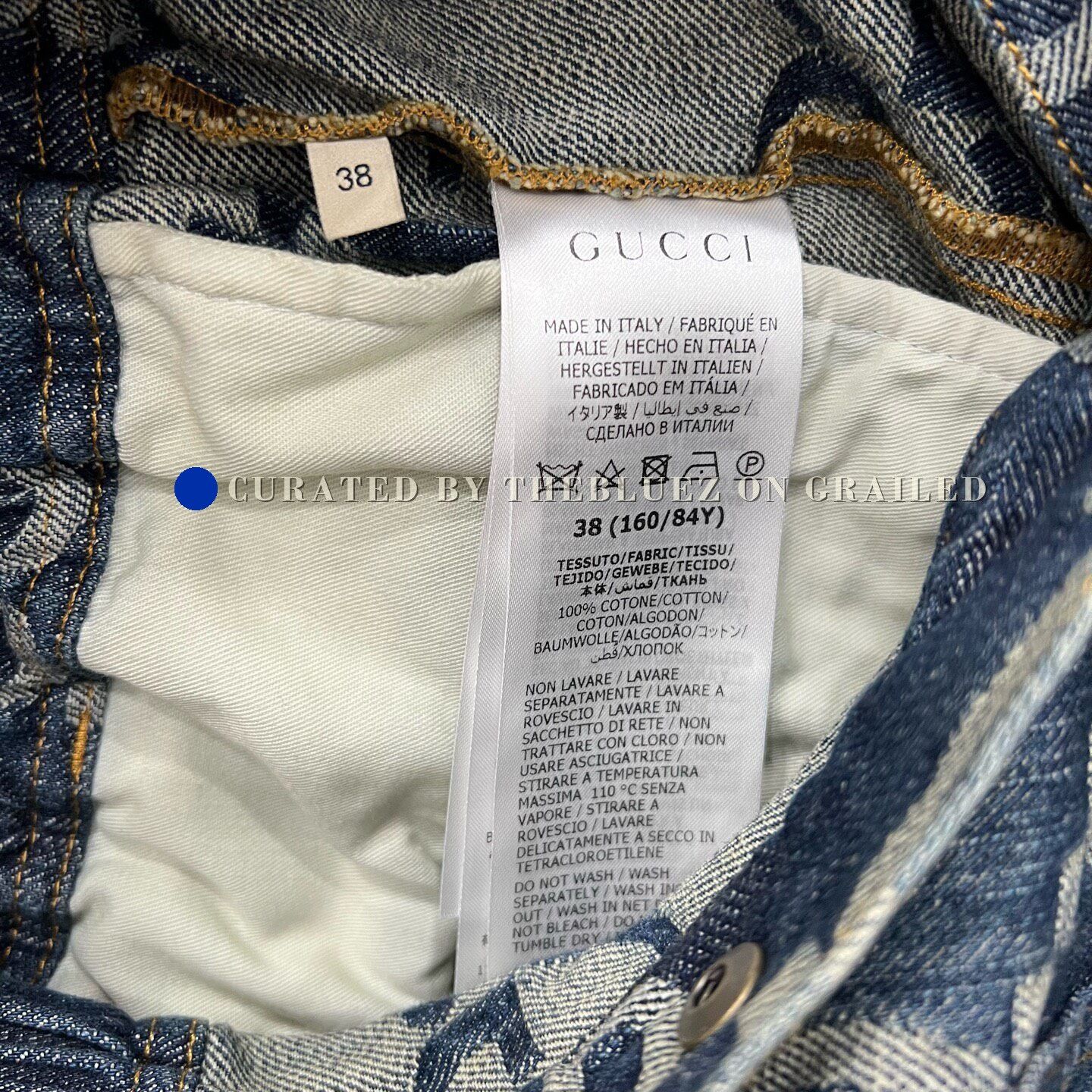 Gucci Gucci GG Monogram Denim Dress Size S / US 4 / IT 40 - 6 Thumbnail