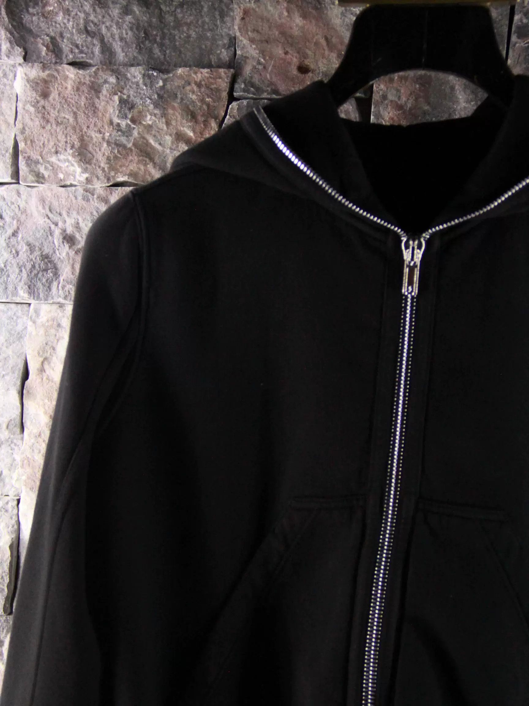 Rick Owens Rick Owens Black Hoodie Men s Size US S / EU 44-46 / 1 - 4 Thumbnail