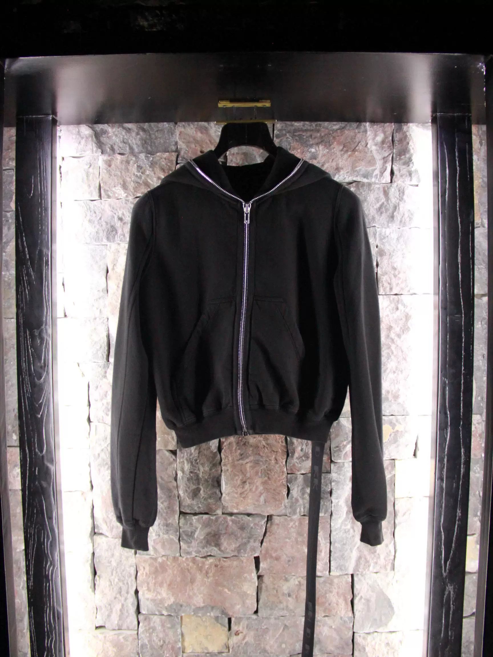 Rick Owens Rick Owens Black Hoodie Men m Size US M / EU 48-50 / 2 - 2 Thumbnail