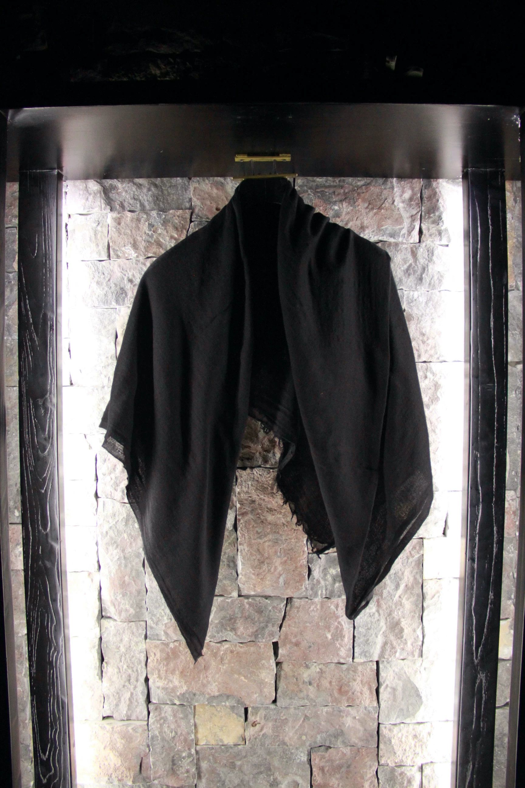 Rick Owens Rick Owens Black Gloves Scarves Men one size Size ONE SIZE - 2 Thumbnail