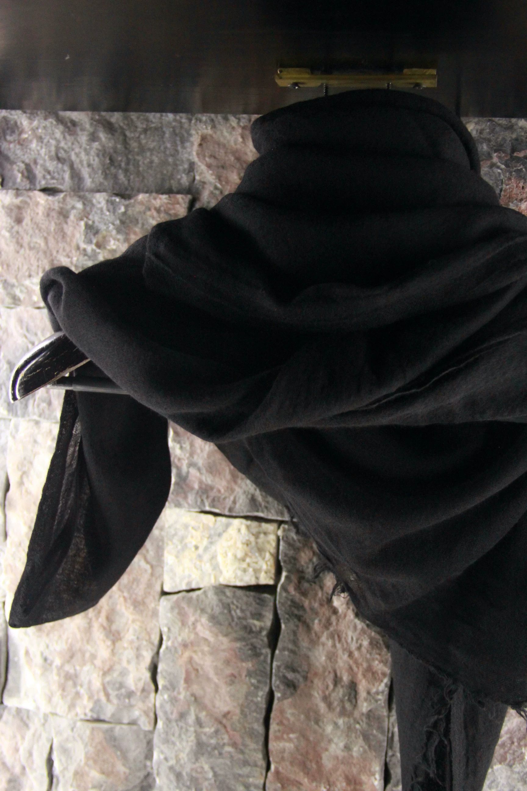 Rick Owens Rick Owens Black Gloves Scarves Men one size Size ONE SIZE - 5 Thumbnail
