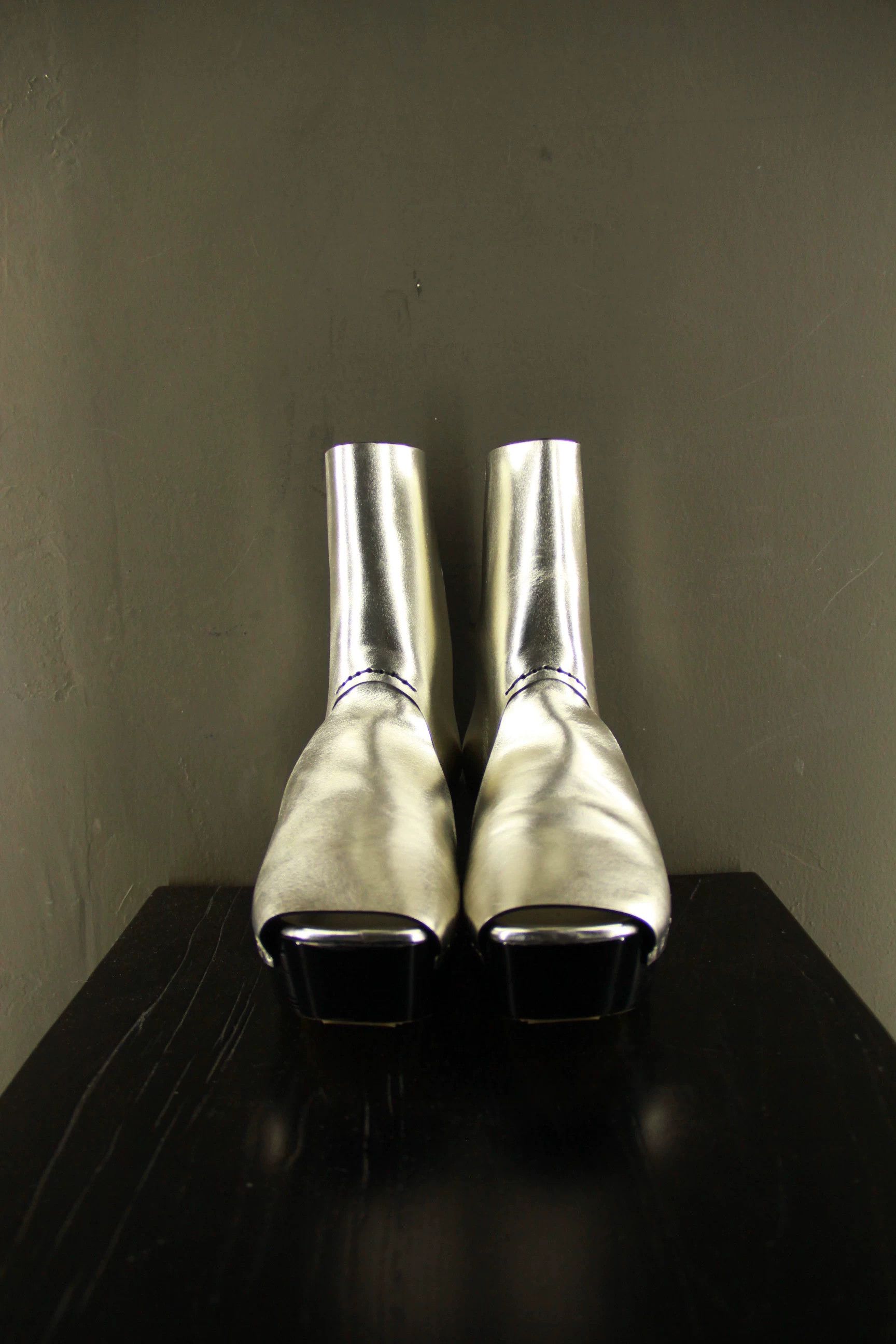 Rick Owens Rick Owens Silver Sandals Women us_7 Size US 7 / IT 37 - 3 Thumbnail