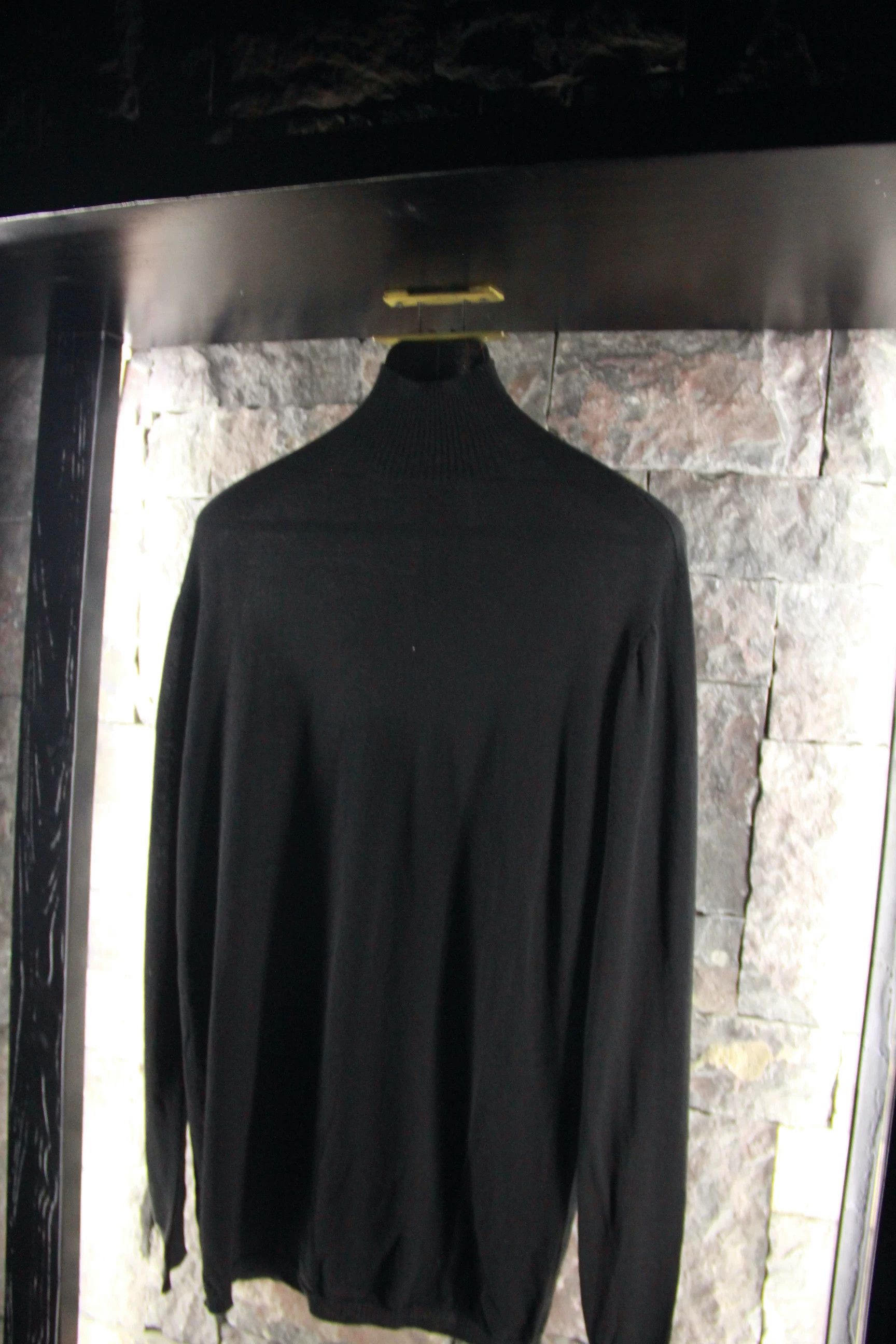Rick Owens Rick Owens Black Sweater Men m Size US M / EU 48-50 / 2 - 5 Thumbnail
