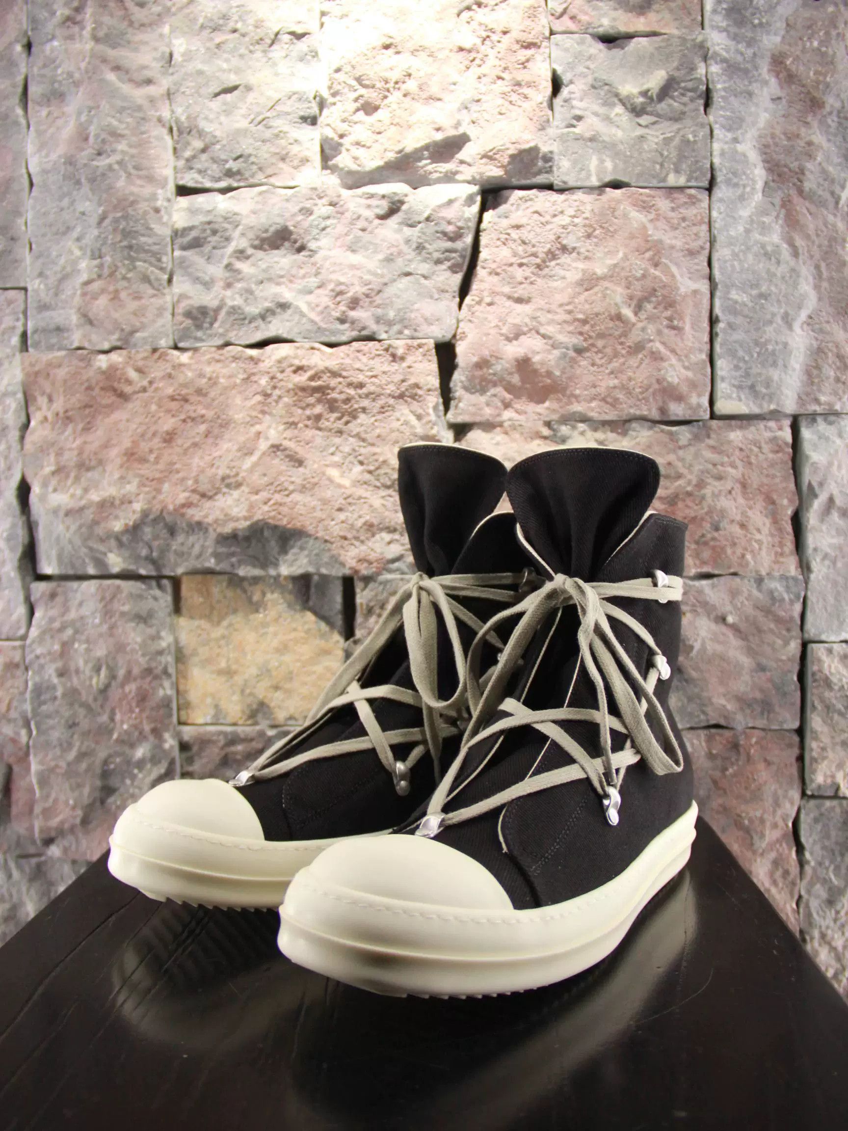 Rick Owens Rick Owens White Hitop Sneakers Men 11 Size US 11 / EU 44 - 4 Thumbnail