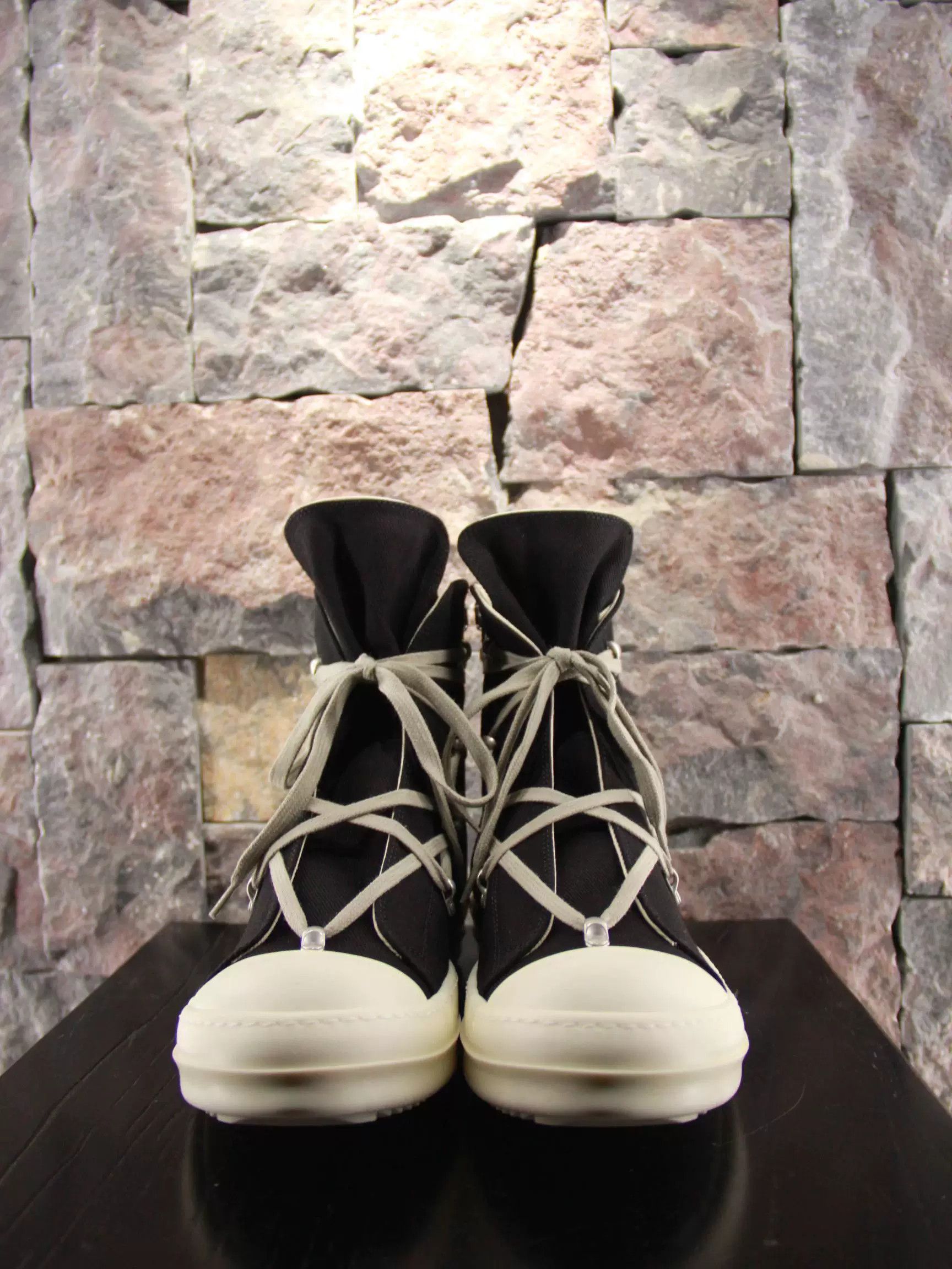 Rick Owens Rick Owens White Hitop Sneakers Men 11 Size US 11 / EU 44 - 3 Thumbnail