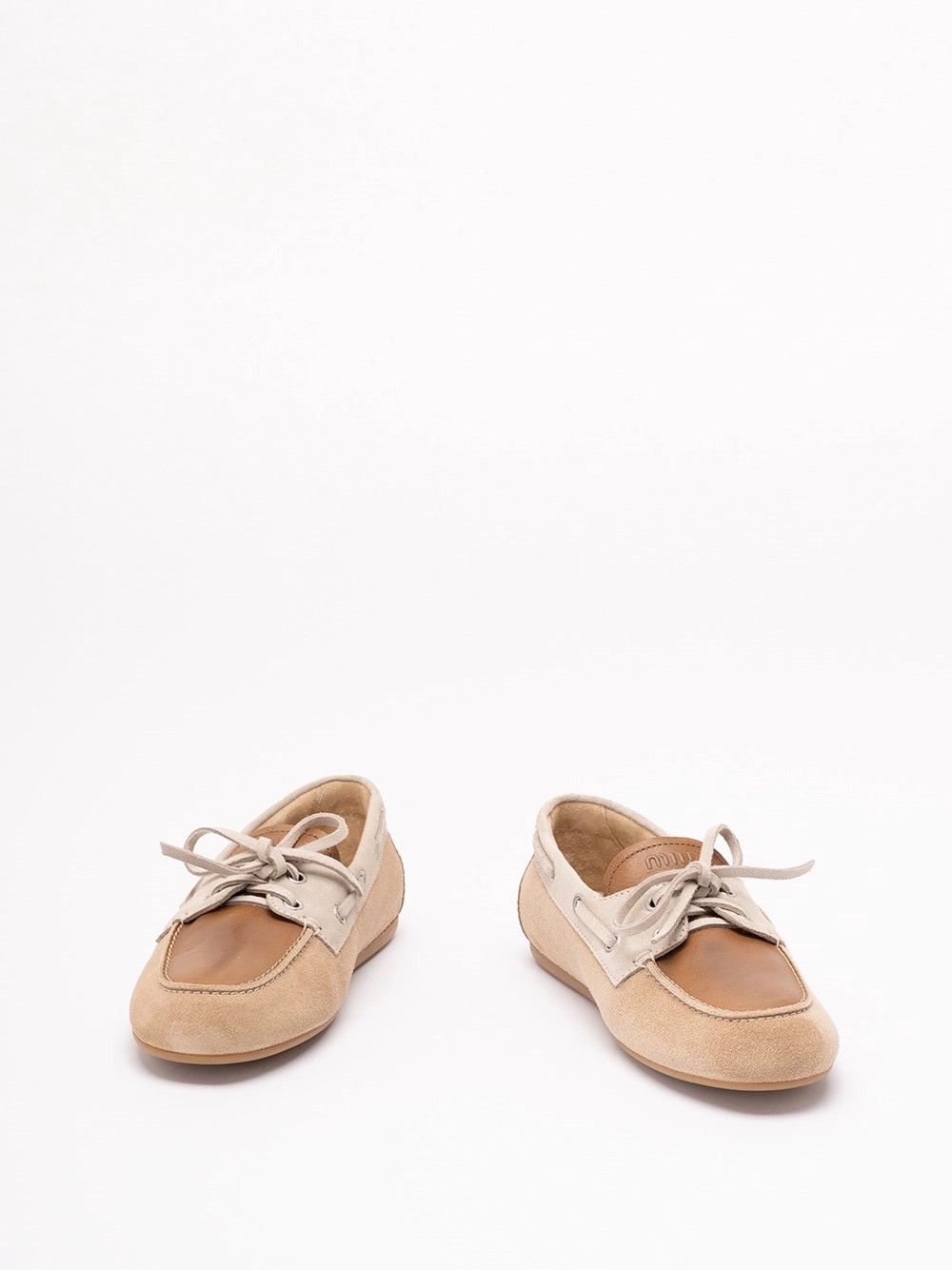 Miu Miu Suede and Leather Boat Shoes Size US 6 / IT 36 - 2 Thumbnail