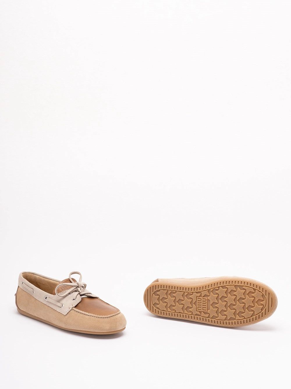 Miu Miu Suede and Leather Boat Shoes Size US 8 / IT 38 - 4 Thumbnail