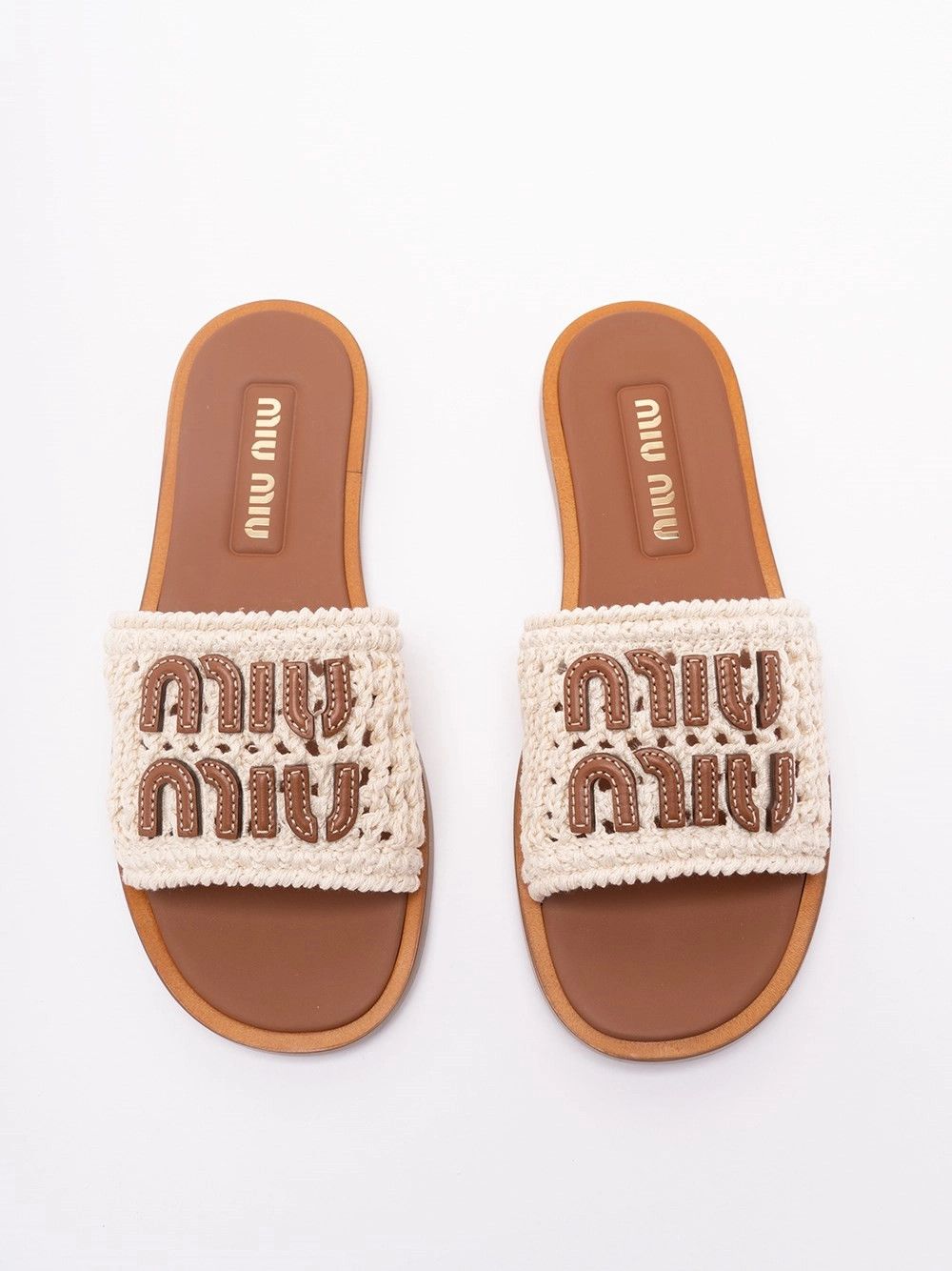 Miu Miu Crochet Slides Size US 6 / IT 36 - 5 Thumbnail