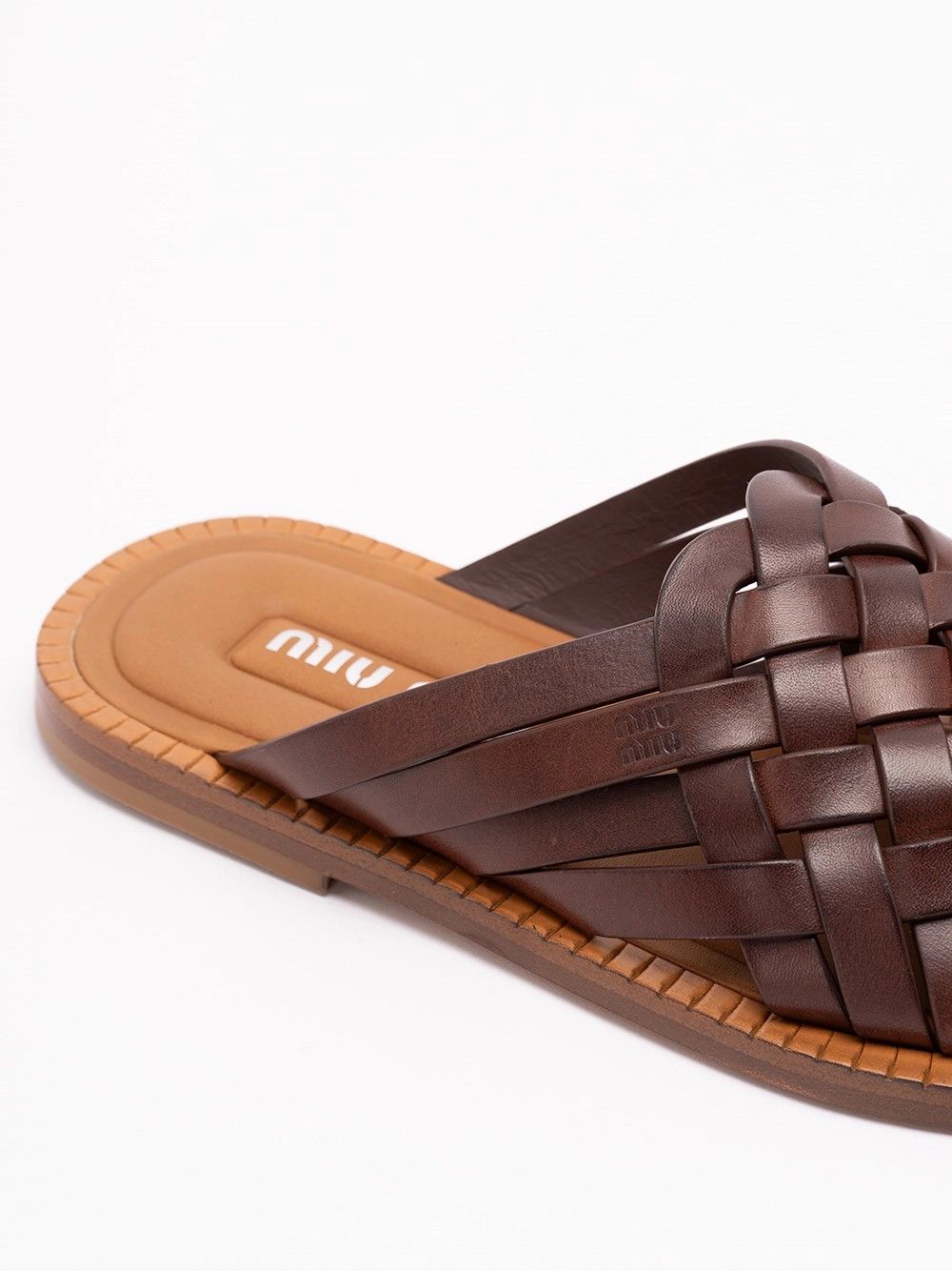 Miu Miu Wwoven Leather Sandals Size US 6 / IT 36 - 5 Thumbnail