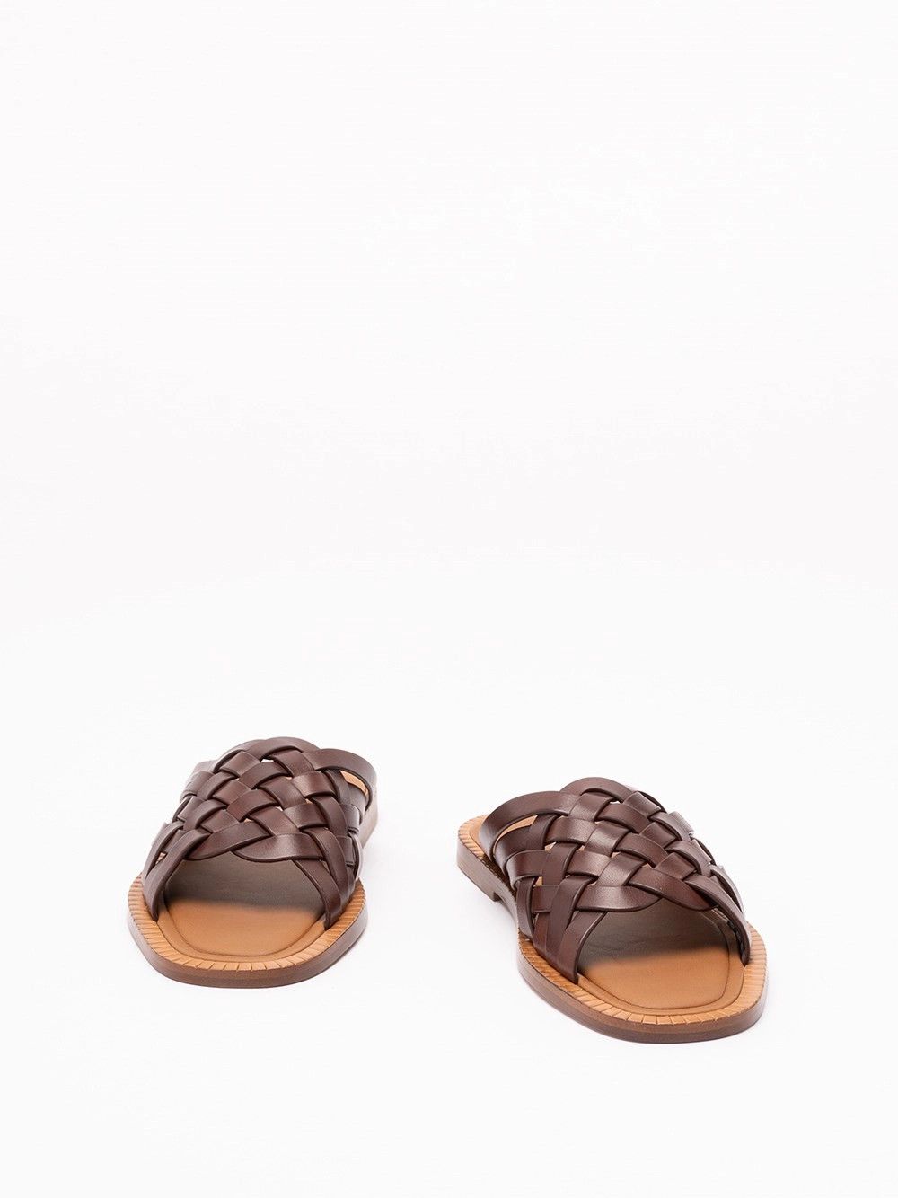Miu Miu Wwoven Leather Sandals Size US 8 / IT 38 - 2 Thumbnail