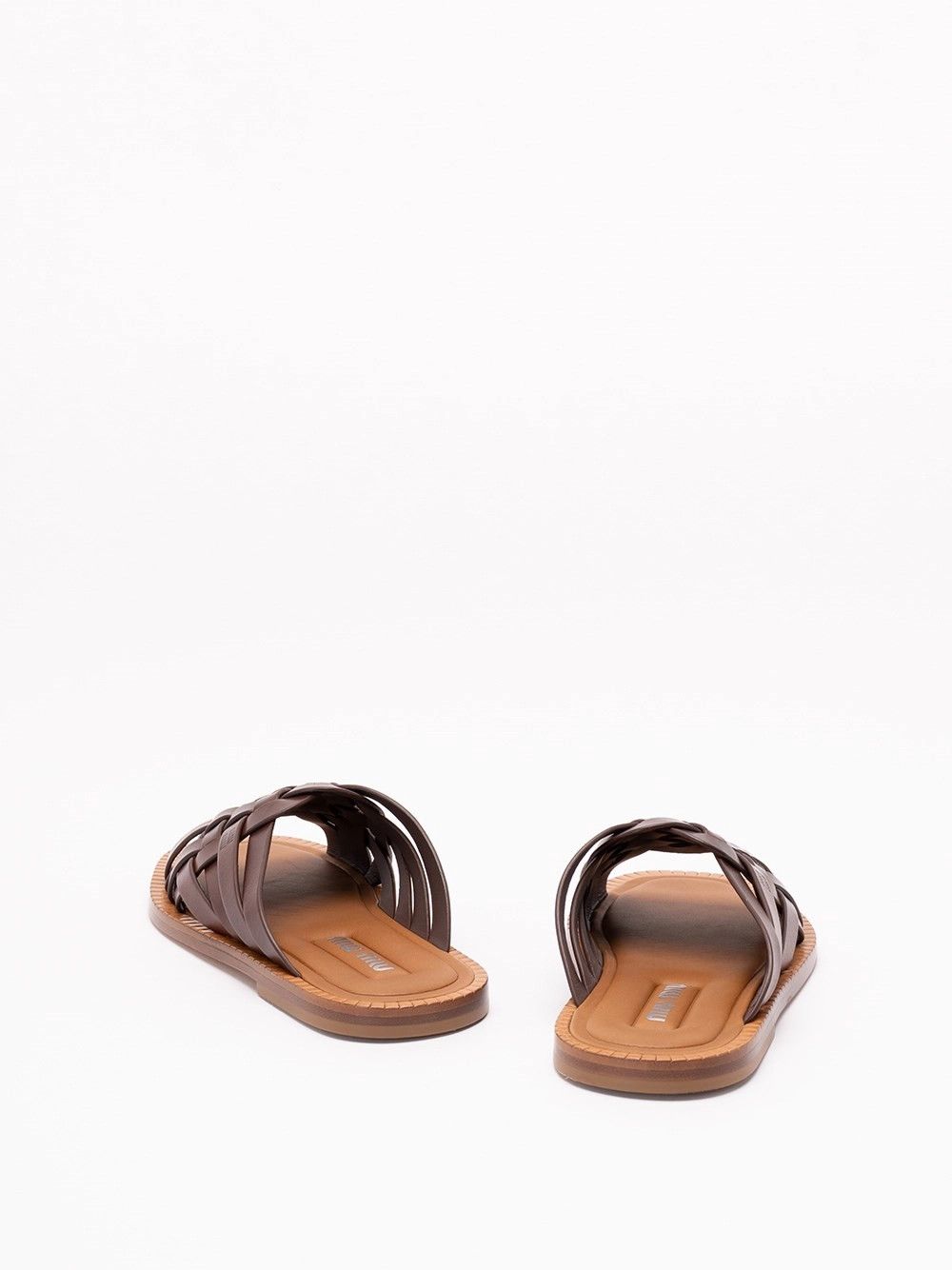 Miu Miu Wwoven Leather Sandals Size US 9 / IT 39 - 3 Thumbnail
