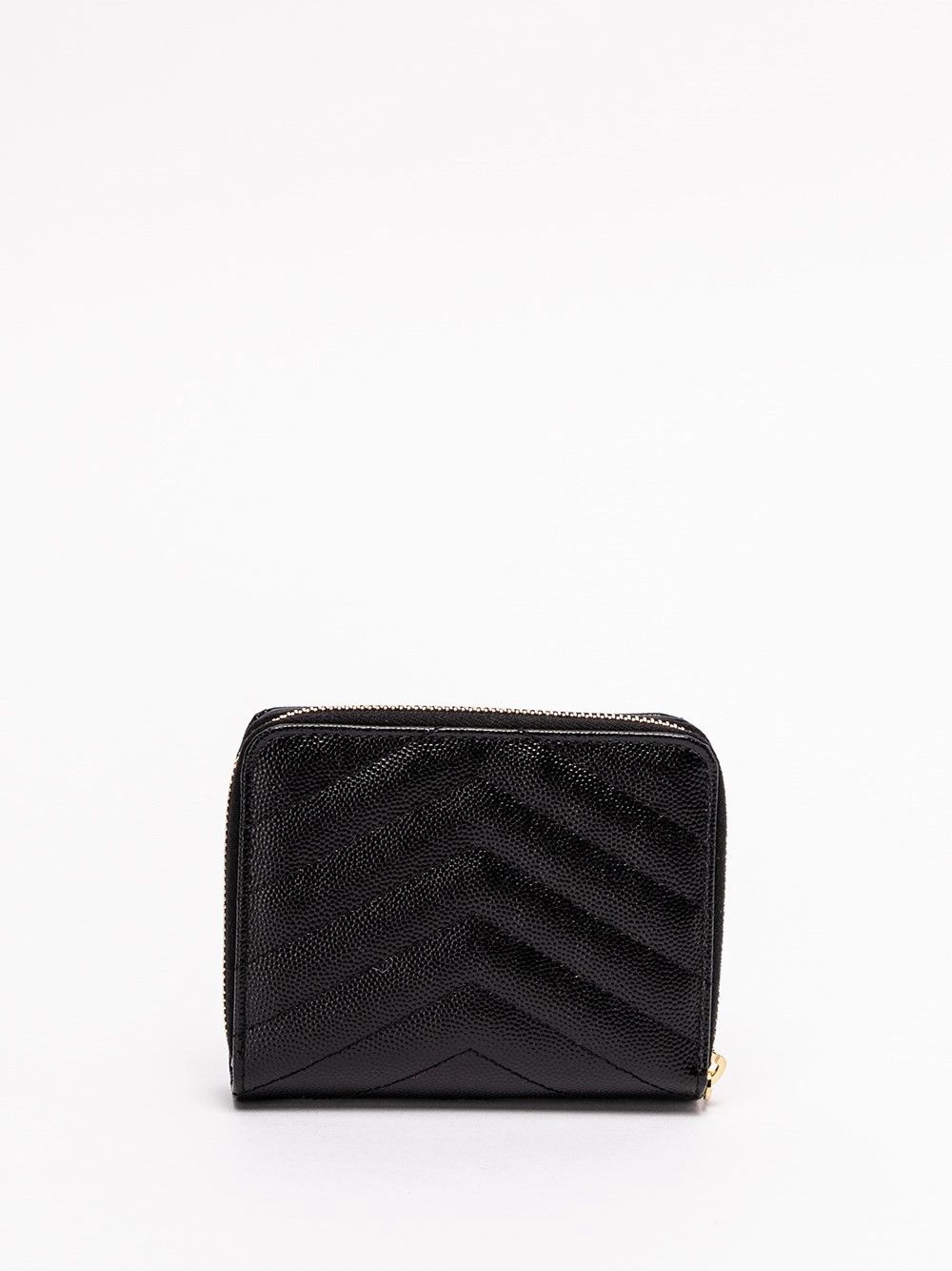 Saint Laurent Paris `Cassandre Matelassé` Compact Zip Around Wallet Size ONE SIZE - 2 Thumbnail