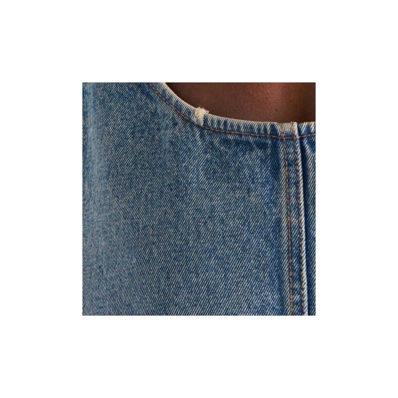 Prada Prada Logo Denim Romper Size 38 Size 26" / US 2 / IT 38 - 11 Thumbnail