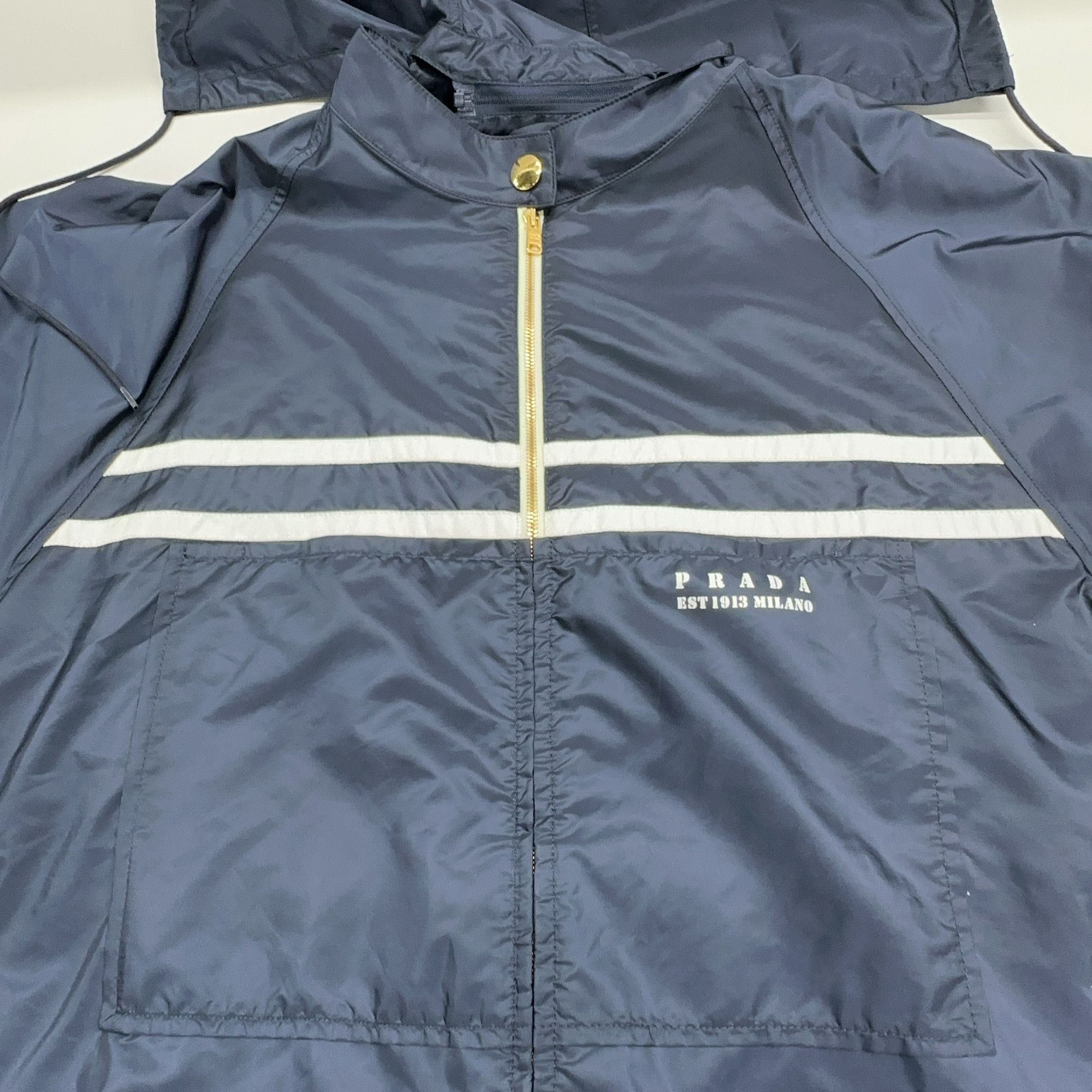 Prada Prada Striped Nylon Jacket Size 40 Size S / US 4 / IT 40 - 7 Thumbnail