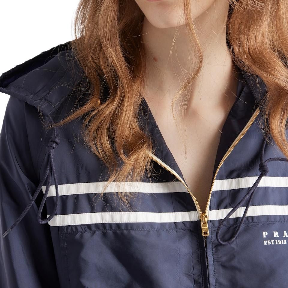 Prada Prada Striped Nylon Jacket Size 40 Size S / US 4 / IT 40 - 14 Thumbnail