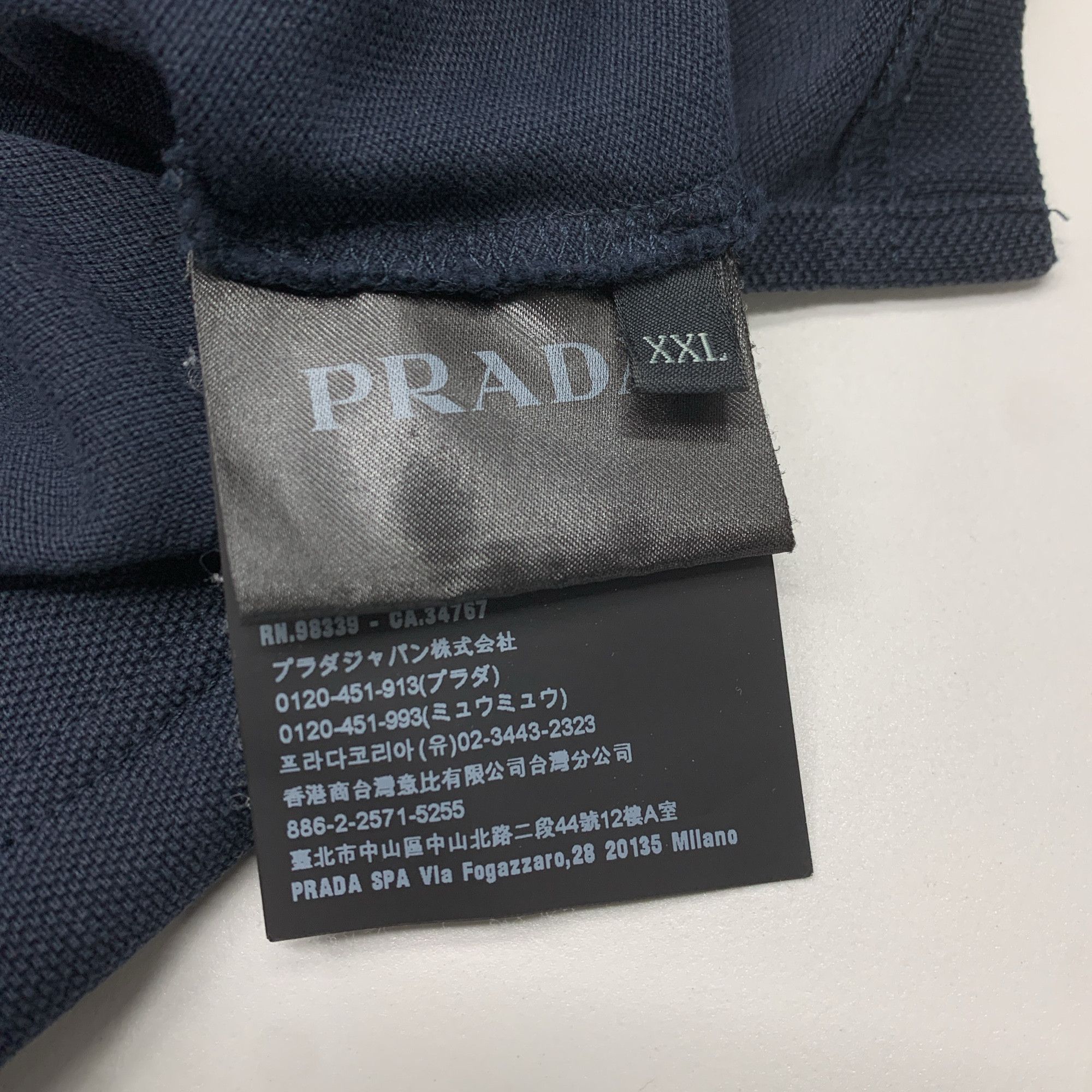 Prada Prada Logo Polo Shirt XXL Size US XXL / EU 58 / 5 - 4 Thumbnail