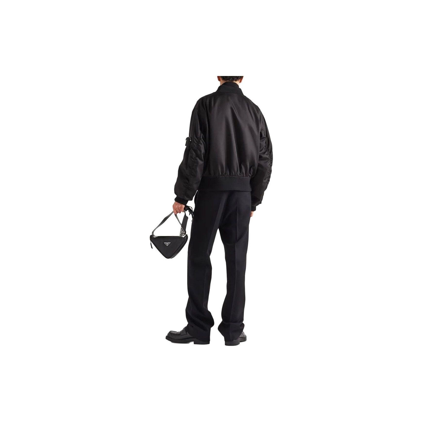 Prada Prada Re-Nylon Bomber Jacket Black Size S Size US S / EU 44-46 / 1 - 12 Thumbnail