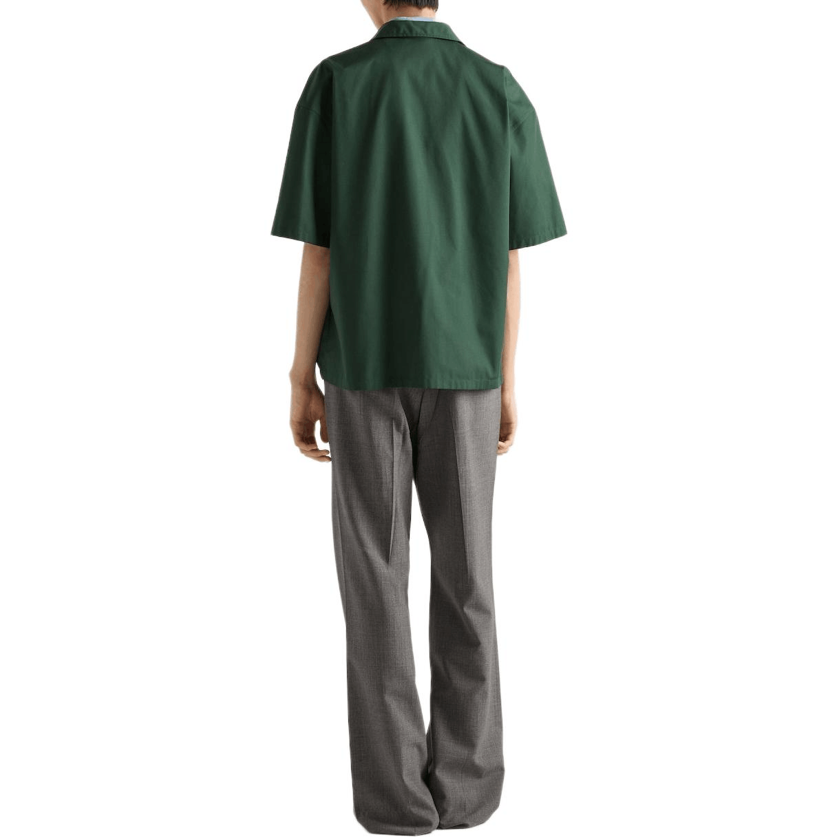 Prada Prada Logo Zip-Up Short Sleeve Shirt Size S Size US S / EU 44-46 / 1 - 14 Thumbnail