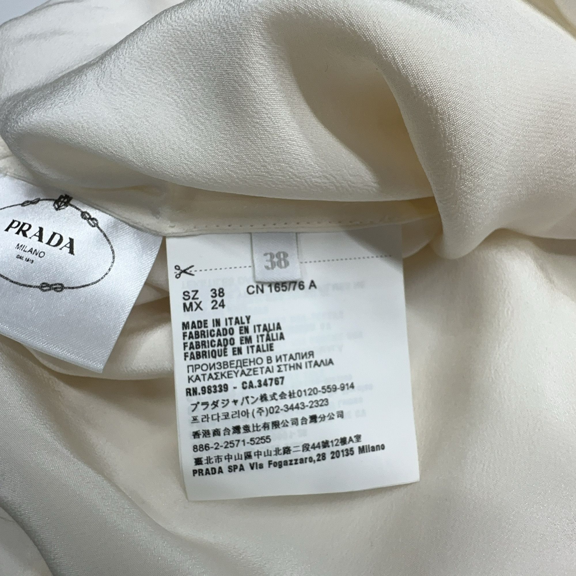 Prada Prada Silk Scalloped Sleeveless Blouse Size 38 Size XS / US 0-2 / IT 36-38 - 3 Thumbnail