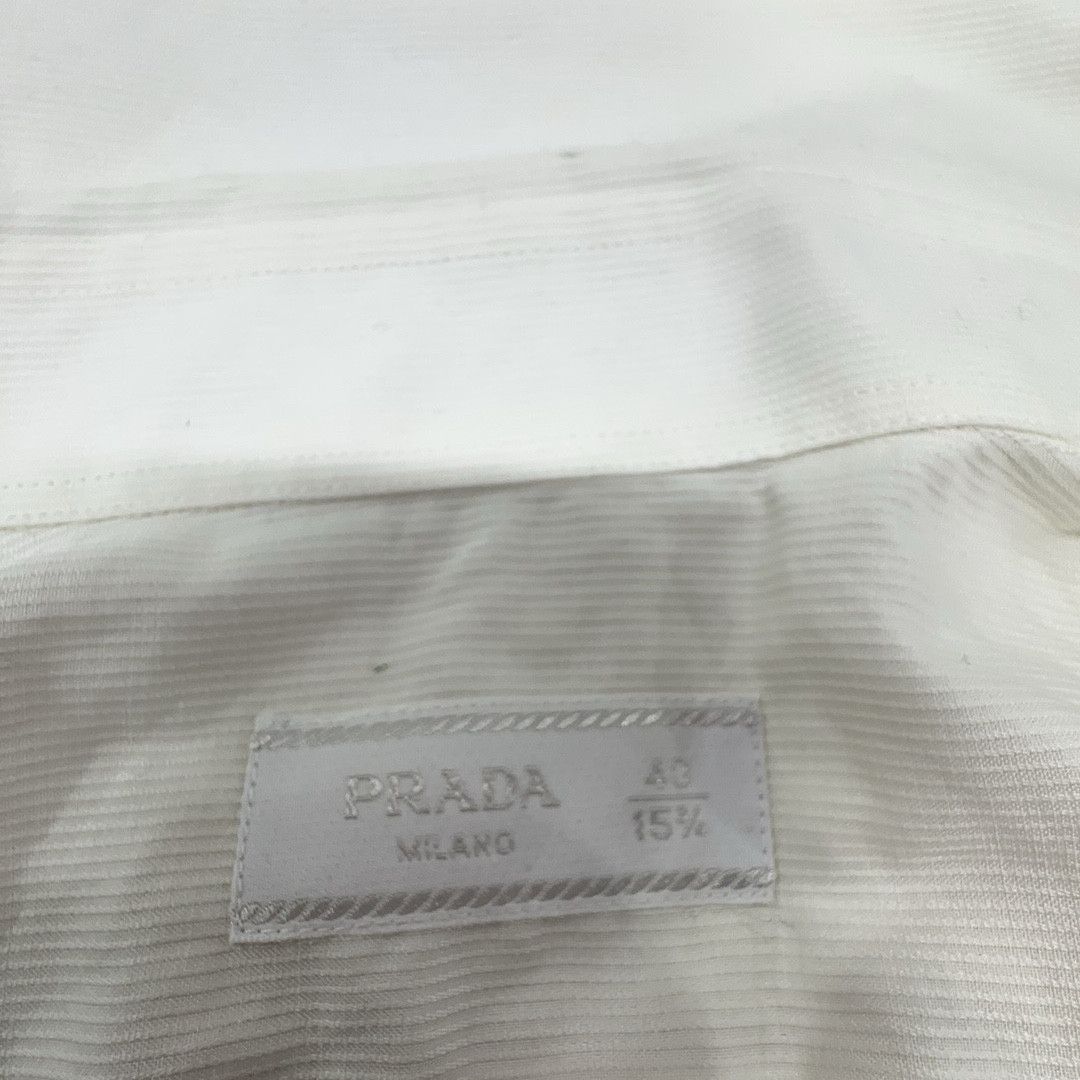 Prada Prada White Button Up Shirt Size M Size US XXS / EU 40 - 3 Thumbnail