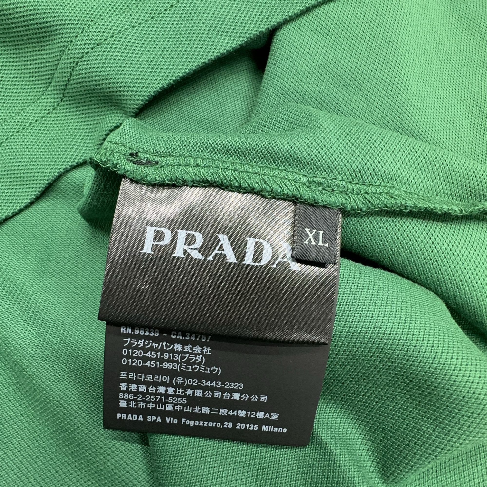 Prada Prada Logo Trim Polo Shirt XL Size US XL / EU 56 / 4 - 4 Thumbnail