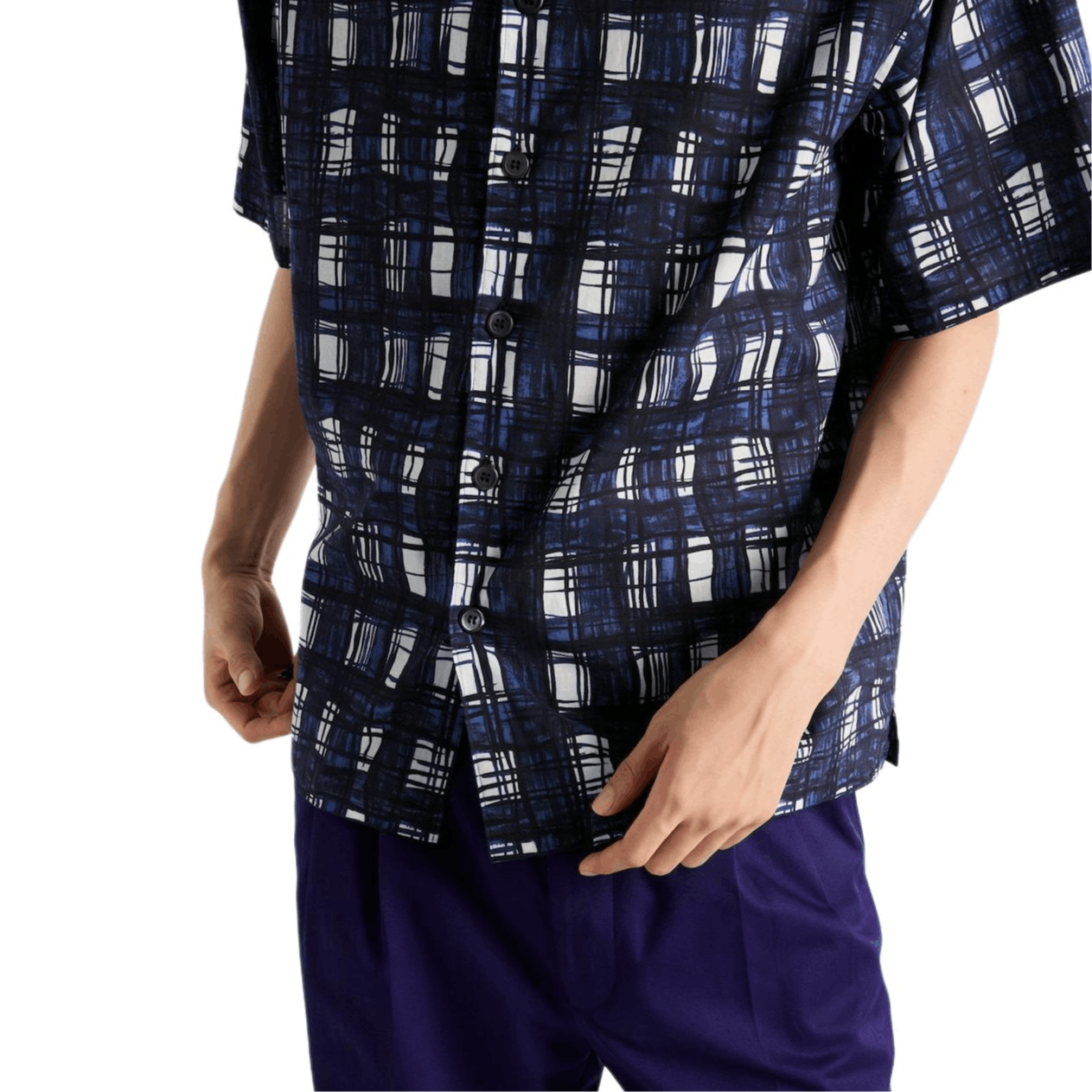 Prada Prada Madras Check Short Sleeve Shirt Size L Size US L / EU 52-54 / 3 - 11 Thumbnail