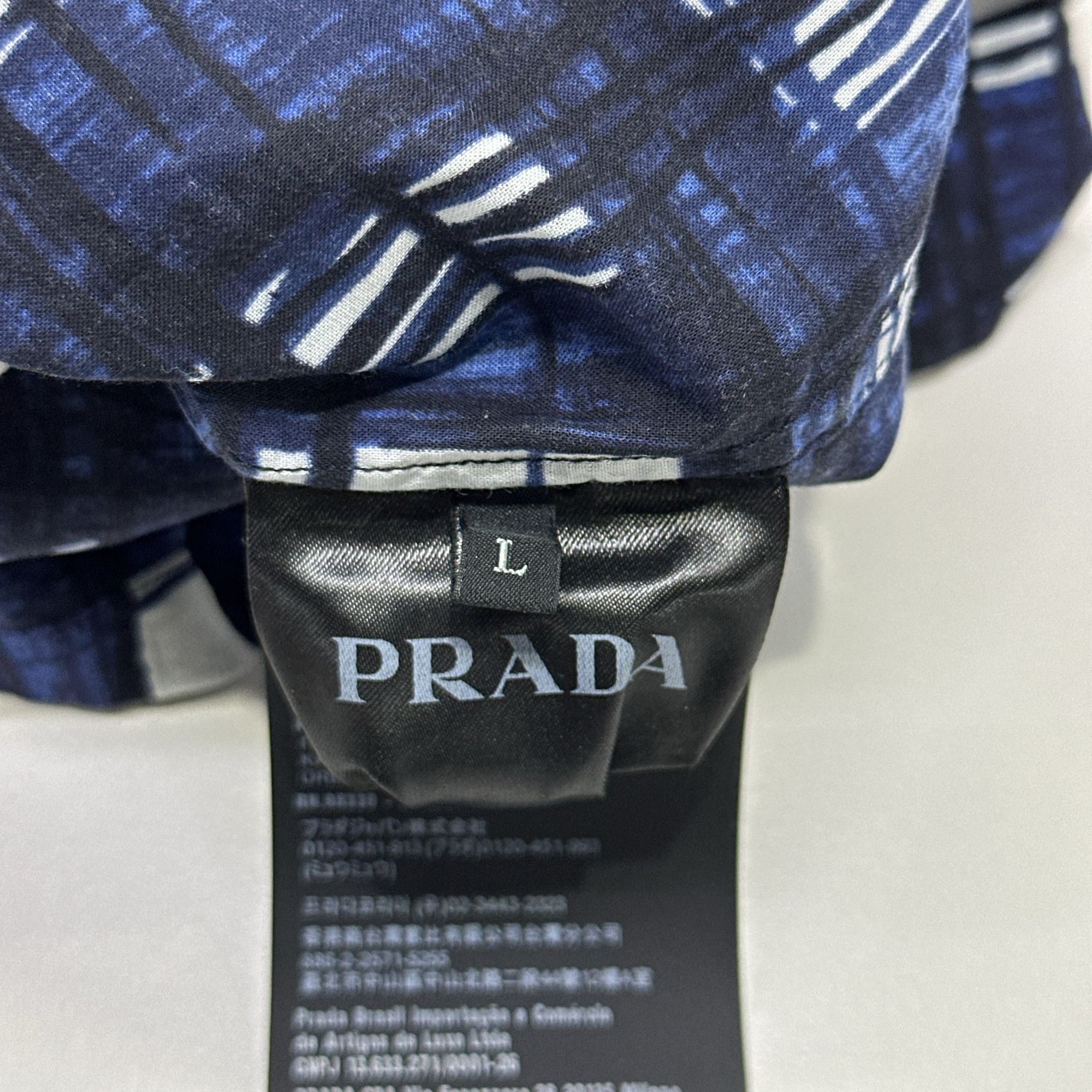 Prada Prada Madras Check Short Sleeve Shirt Size L Size US L / EU 52-54 / 3 - 3 Thumbnail