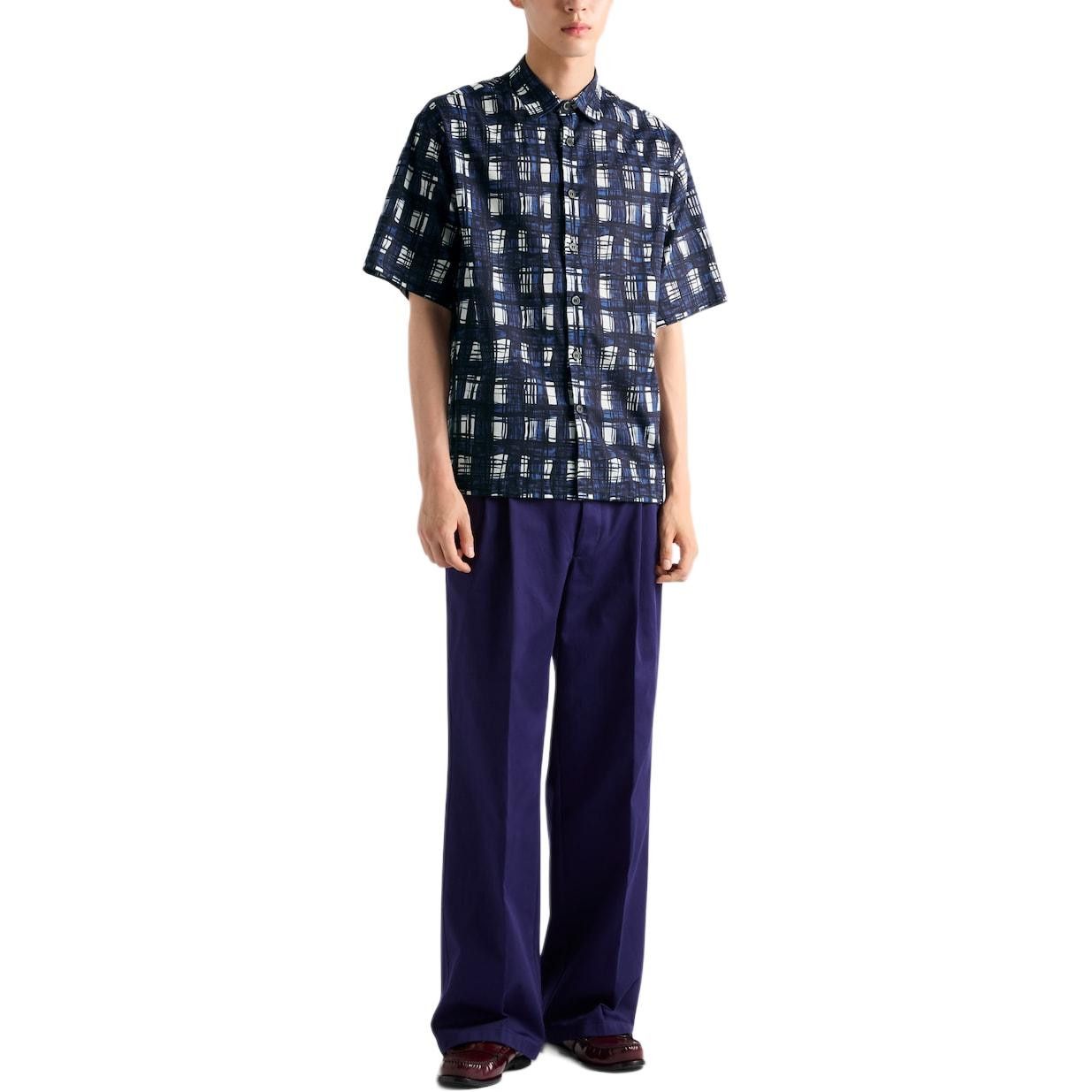 Prada Prada Madras Check Short Sleeve Shirt Size L Size US L / EU 52-54 / 3 - 7 Thumbnail