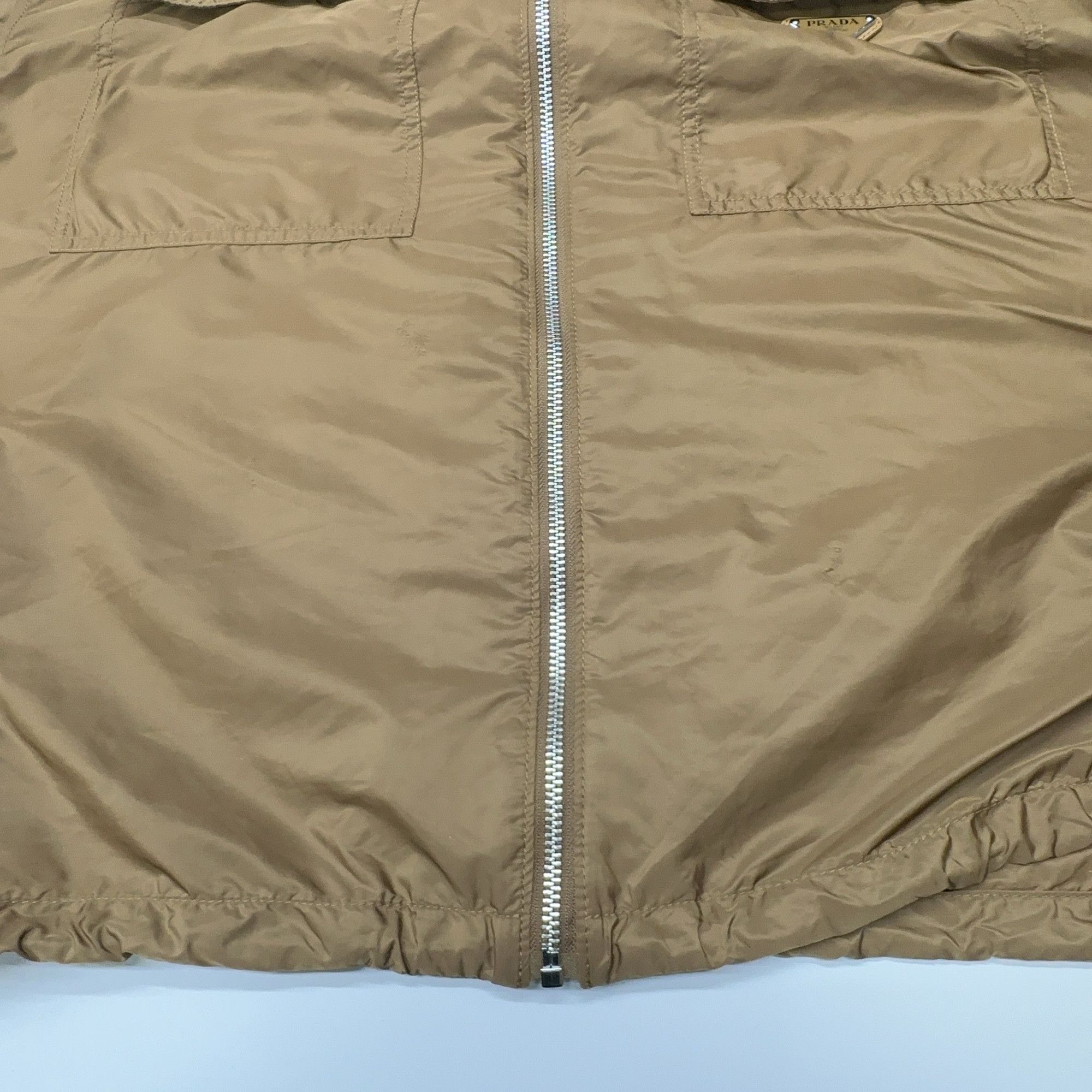 Prada Prada Re-Nylon Zip Short Sleeve Shirt Brown Size M Size US M / EU 48-50 / 2 - 6 Thumbnail